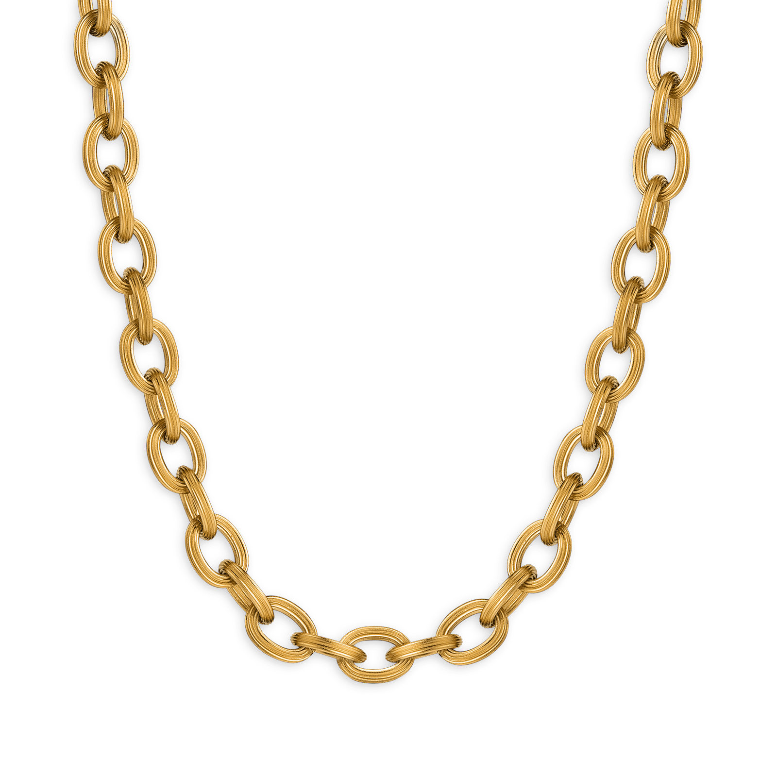 Collier acier maille forçat antillais