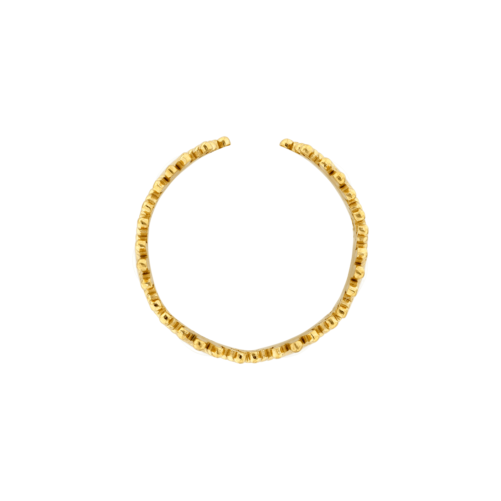 Bague Callas Acier doré ajustable motif soleil époxy blanche