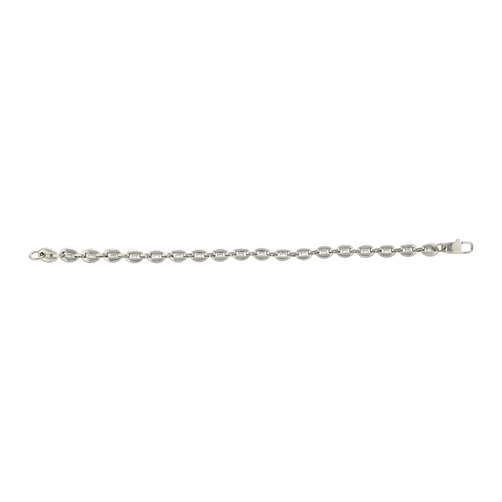 Bracelet Callas Acier maille grain de café 22 centimètres
