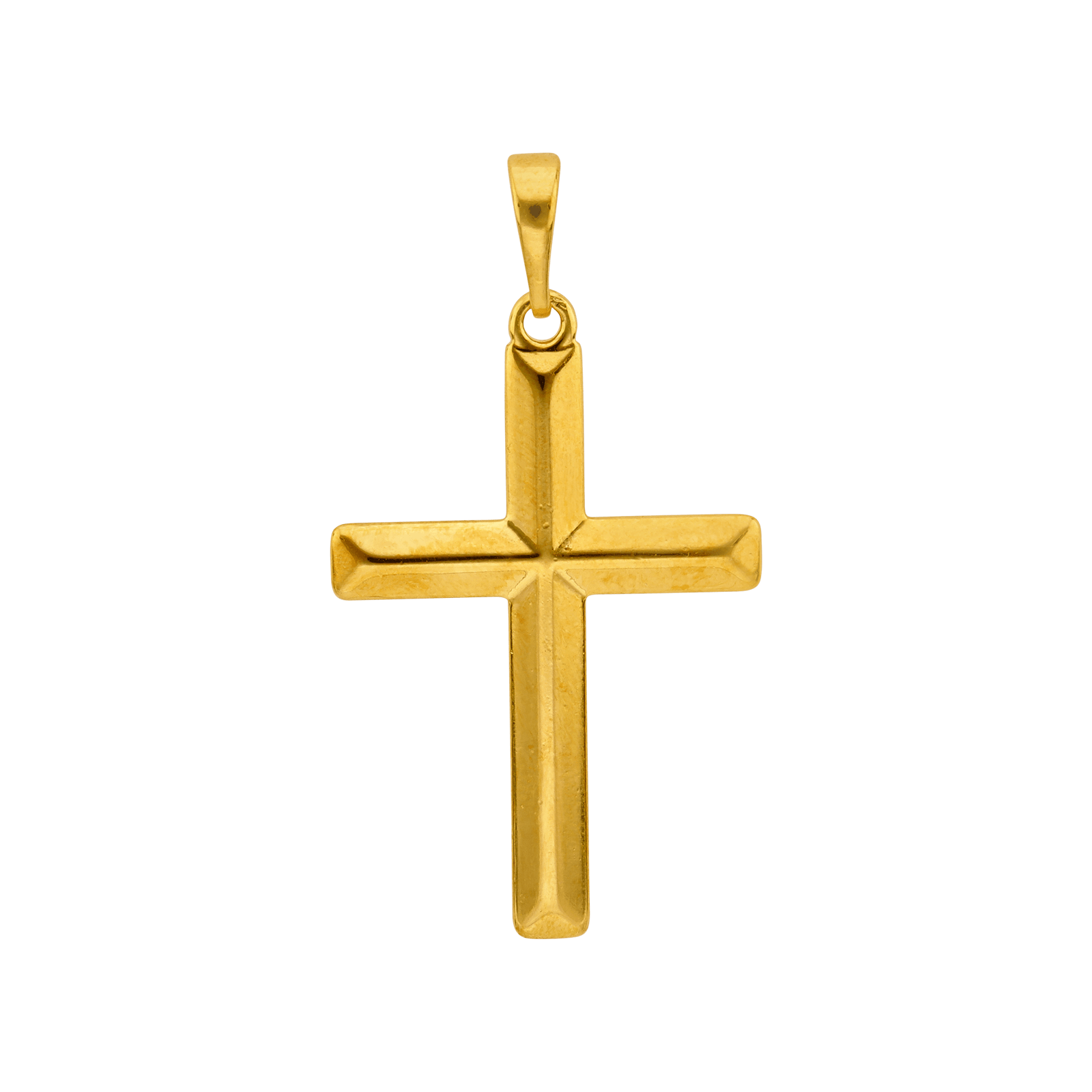 Pendentif Croix couronne 35x22mm