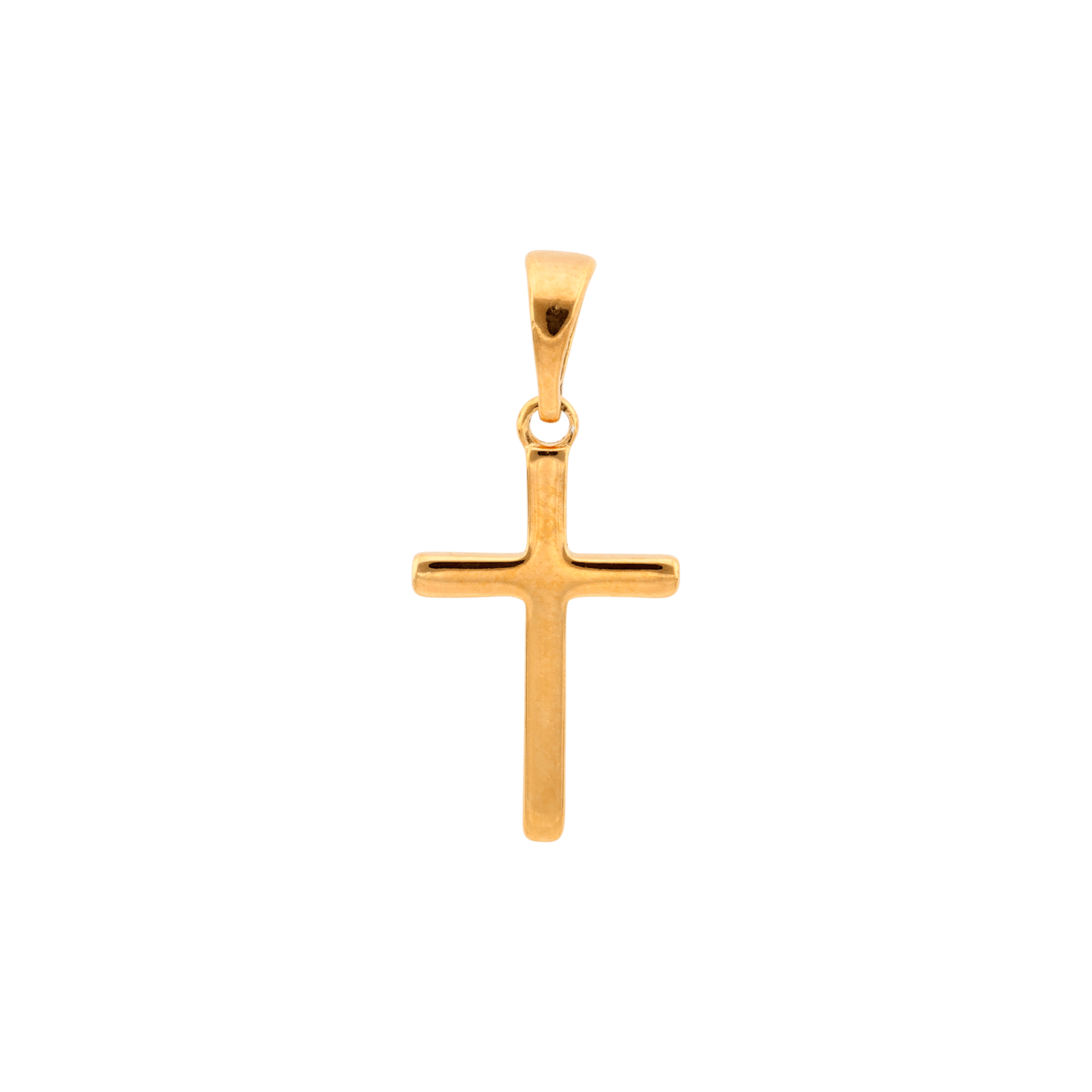 Pendentif couronne croix lisse 15 millimètres
