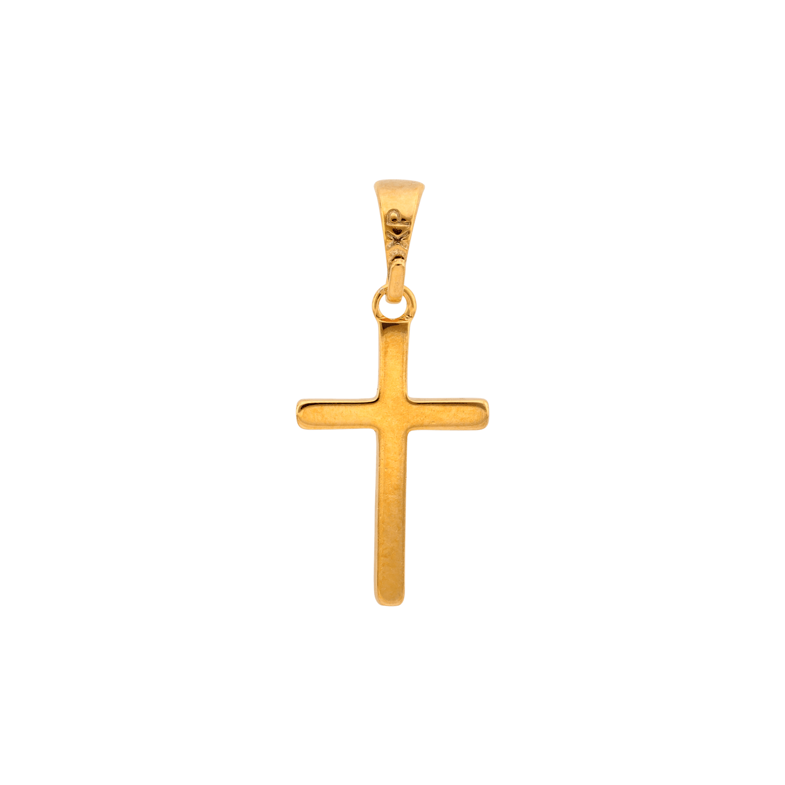 Pendentif couronne croix lisse 15 millimètres