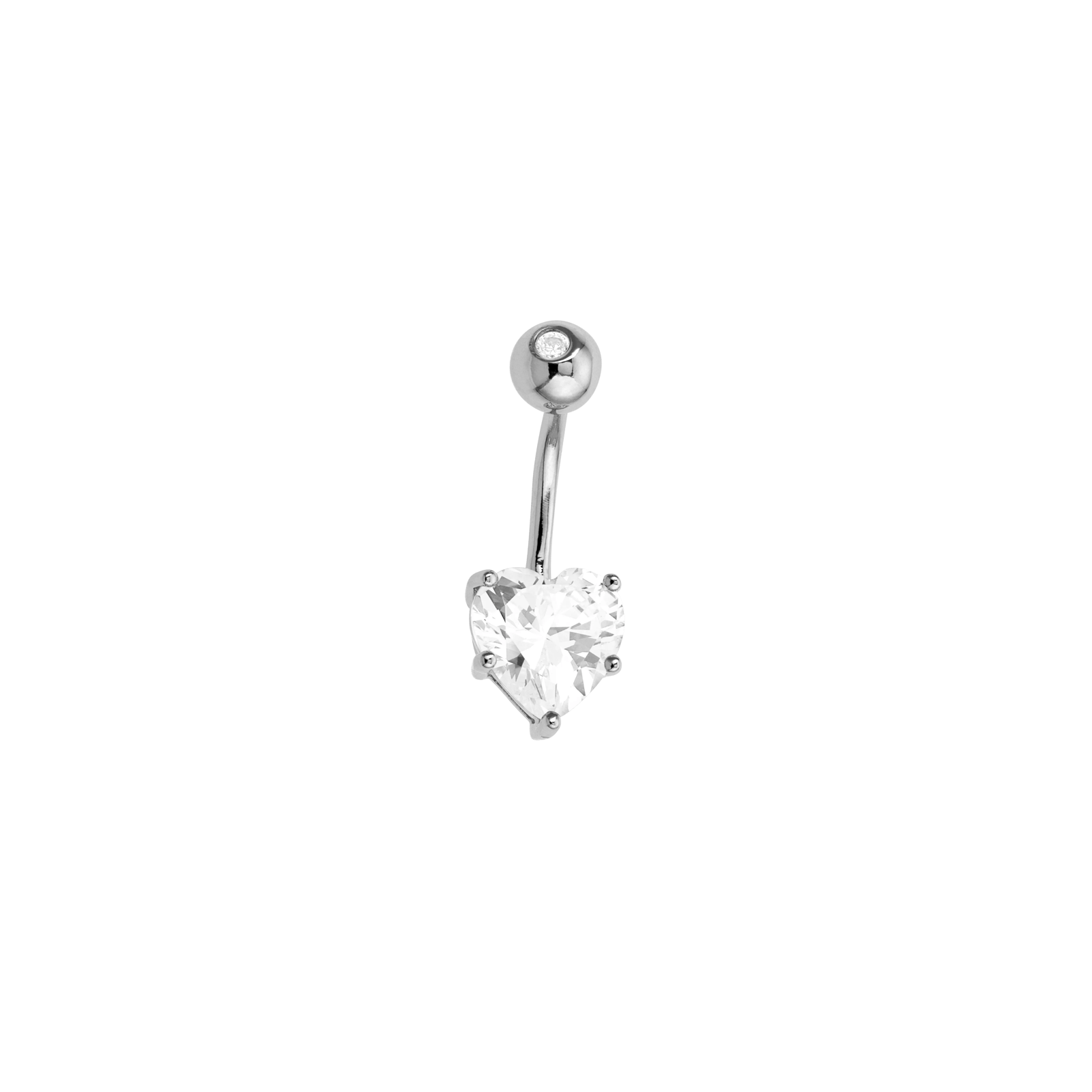 piercing nombril coeur Oxyde de Zirconium