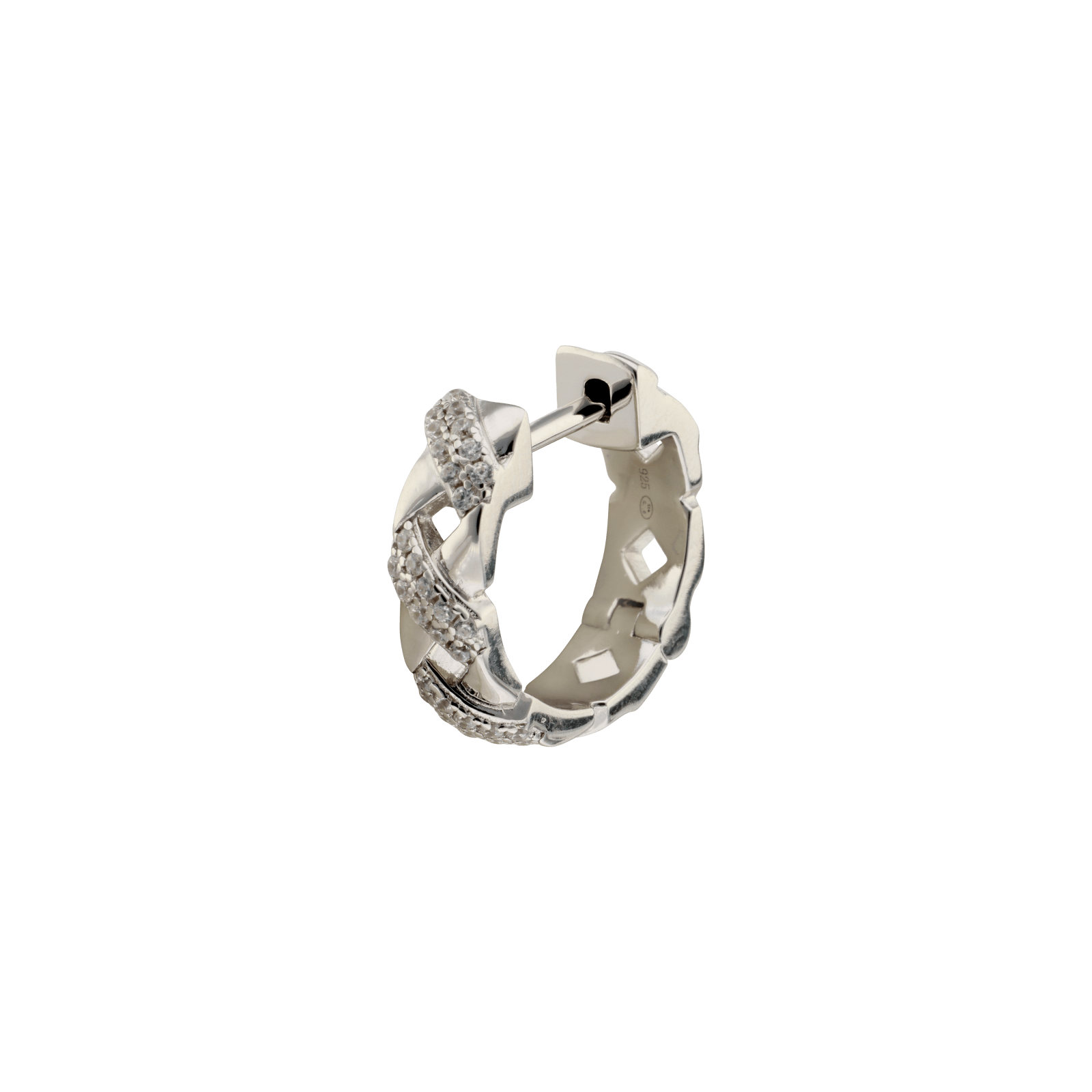 Créole Croix Lisses et sertie Zirconia Cubique