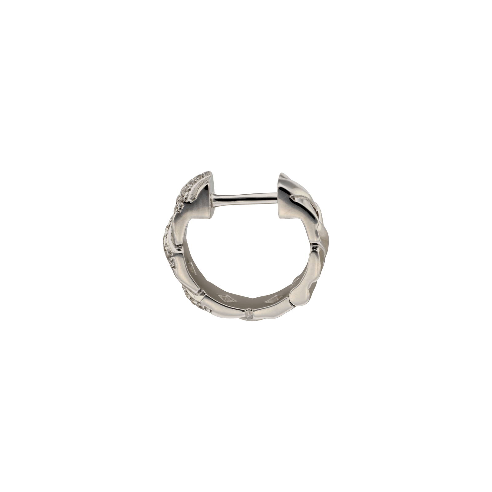 Créole Croix Lisses et sertie Zirconia Cubique