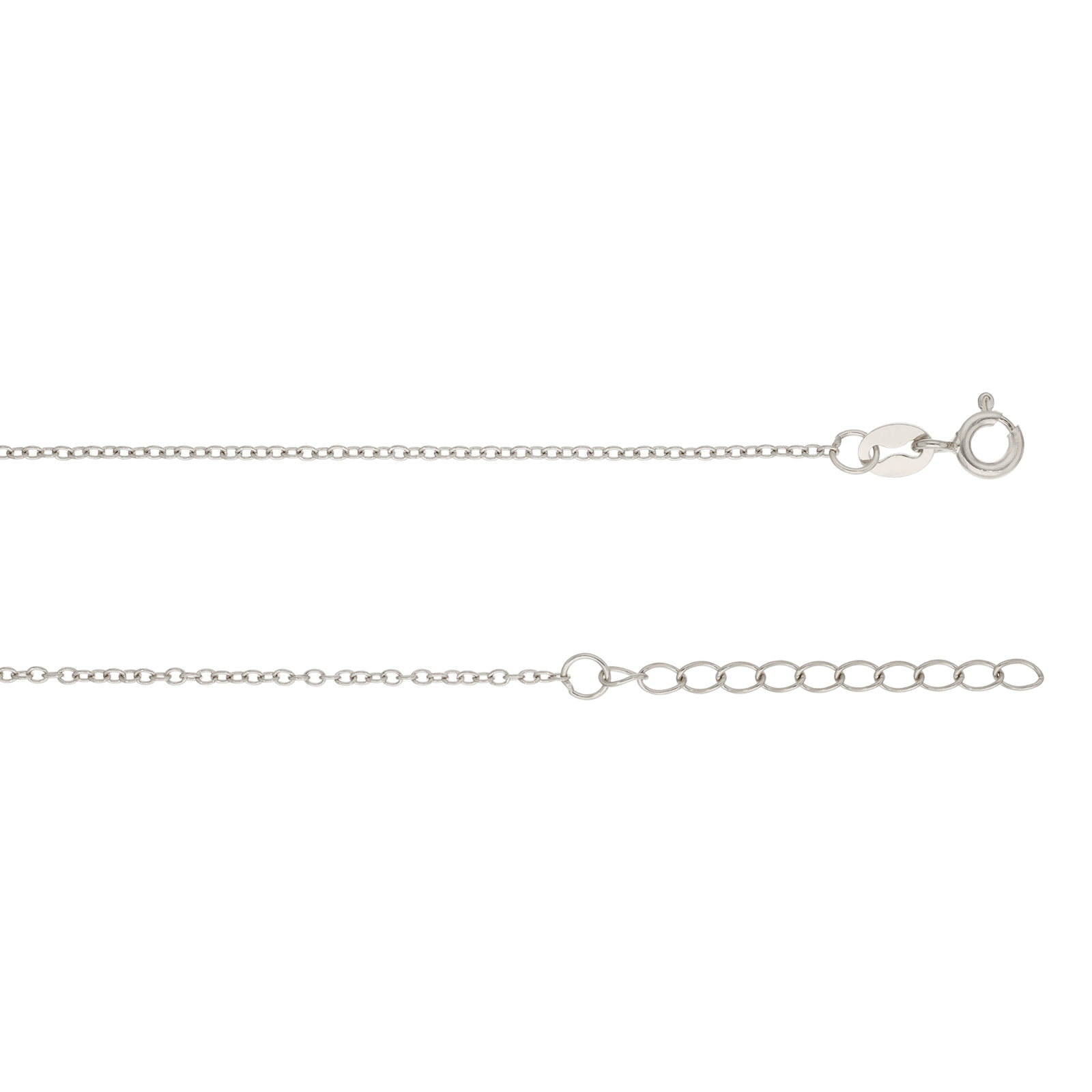 Collier Argent Rhodié Pendentif coeur demi sertie