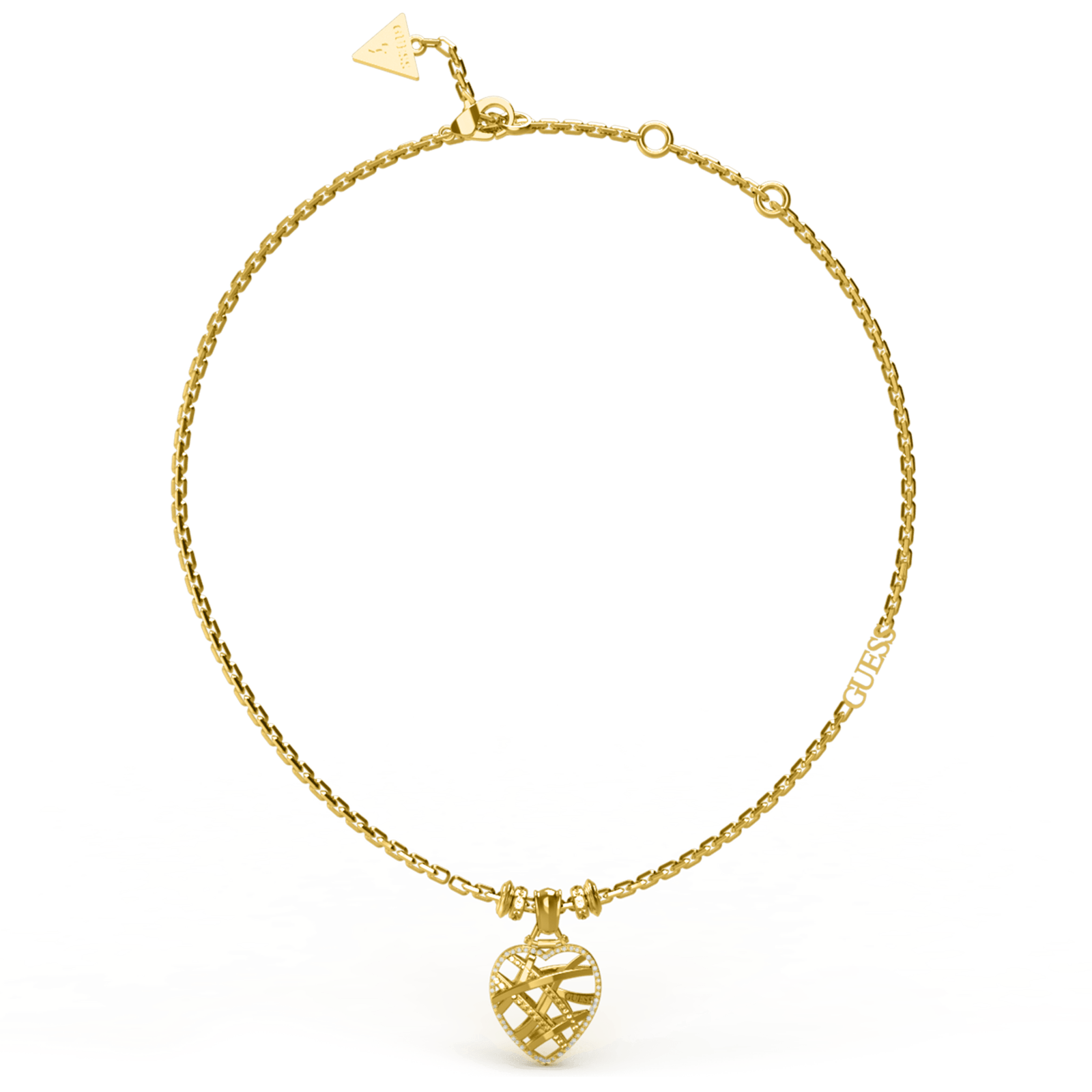 Collier Acier Femme heart cage