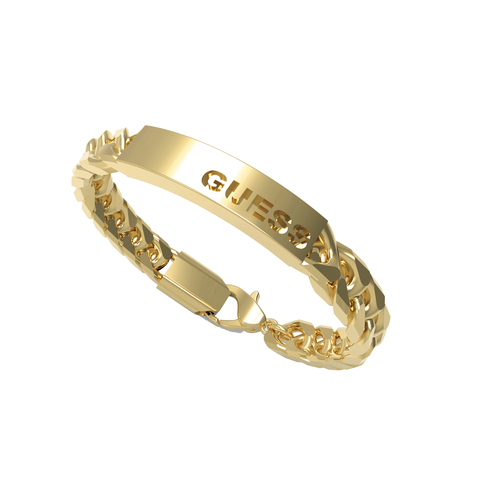 Bracelet X Logo - Guess Homme Acier