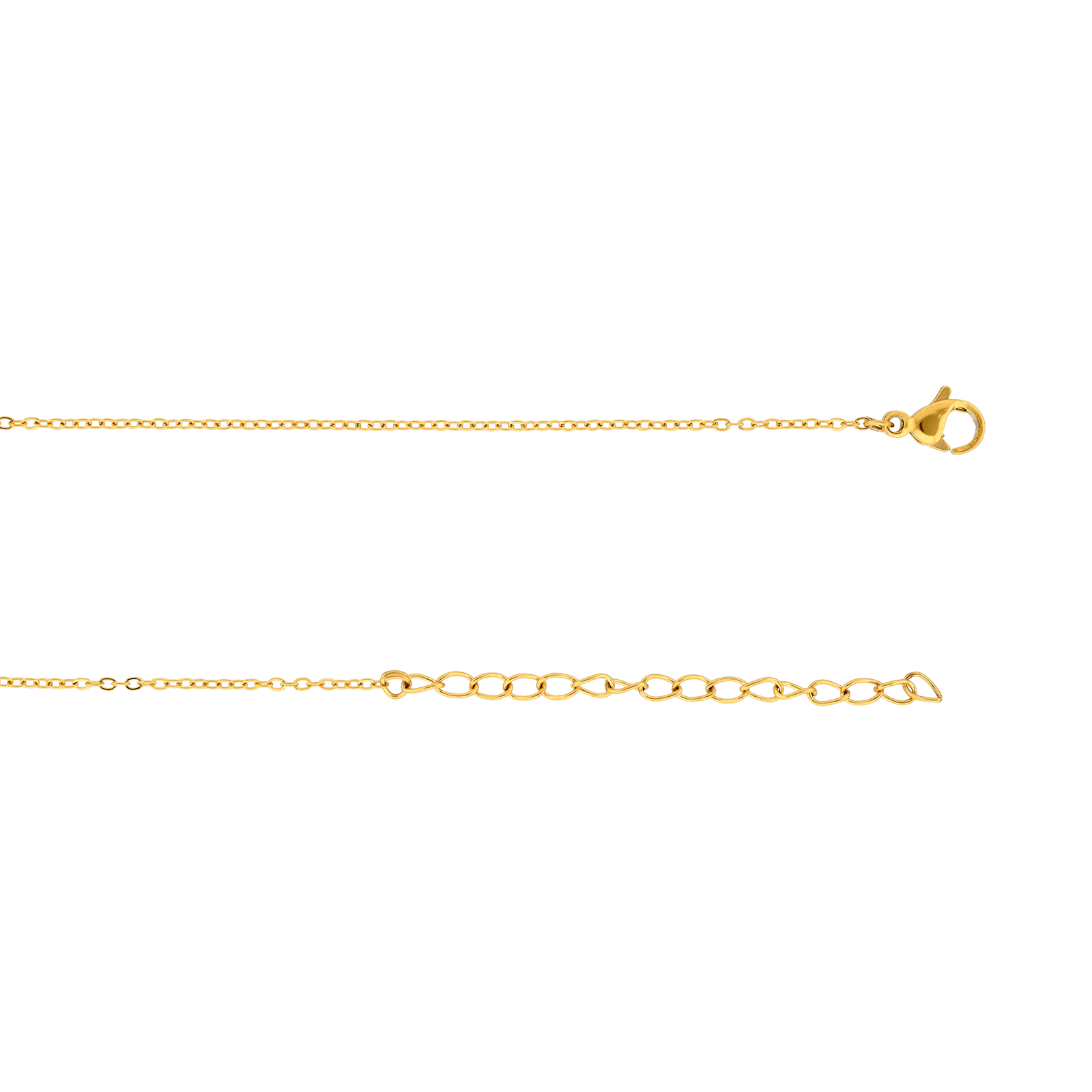 Collier Callas Acier doré Pendentif fantaisie trois branches Cristal Preciosa