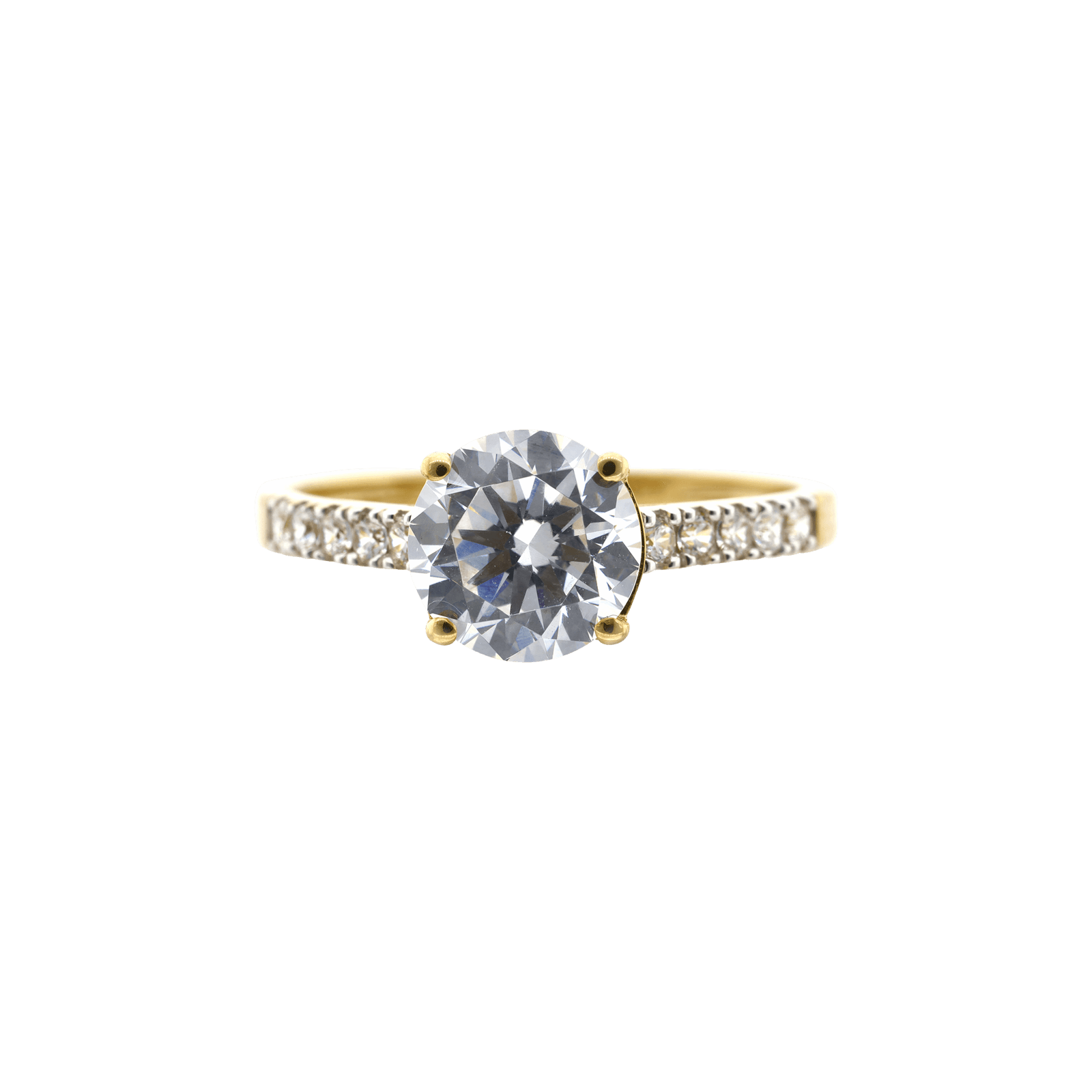 solitaire accompagné Oxyde de Zirconium