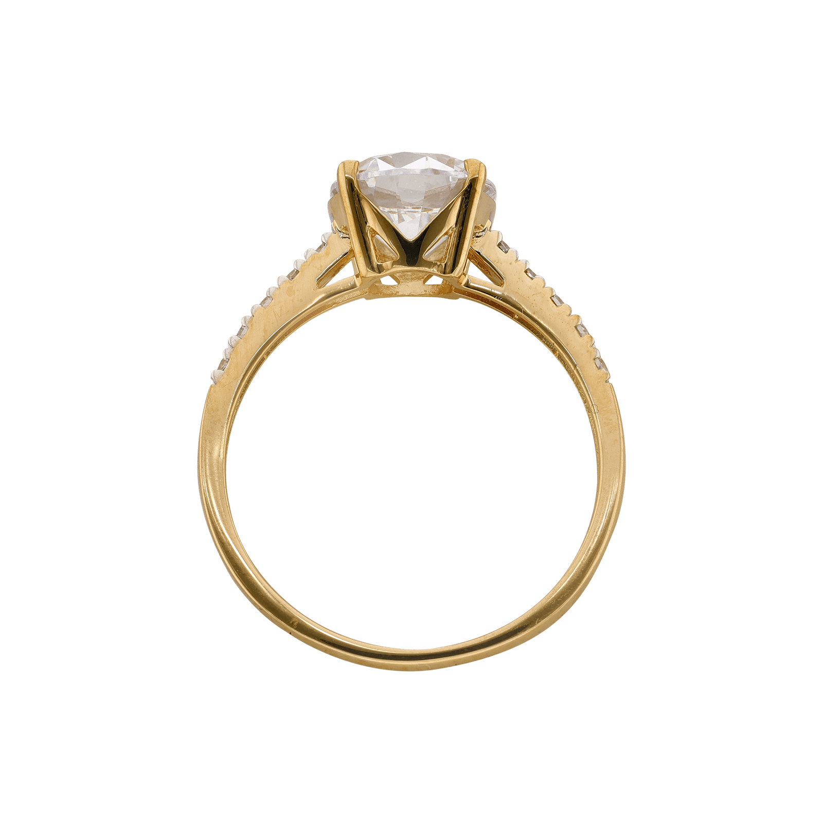 solitaire accompagné Oxyde de Zirconium