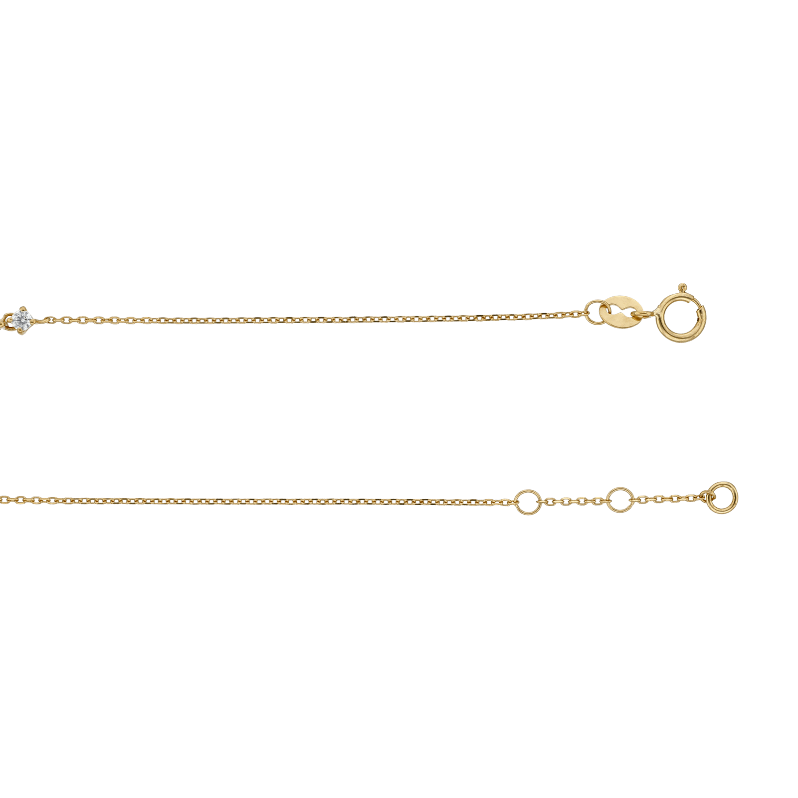 Bracelet fantaisie centre cœurs or375