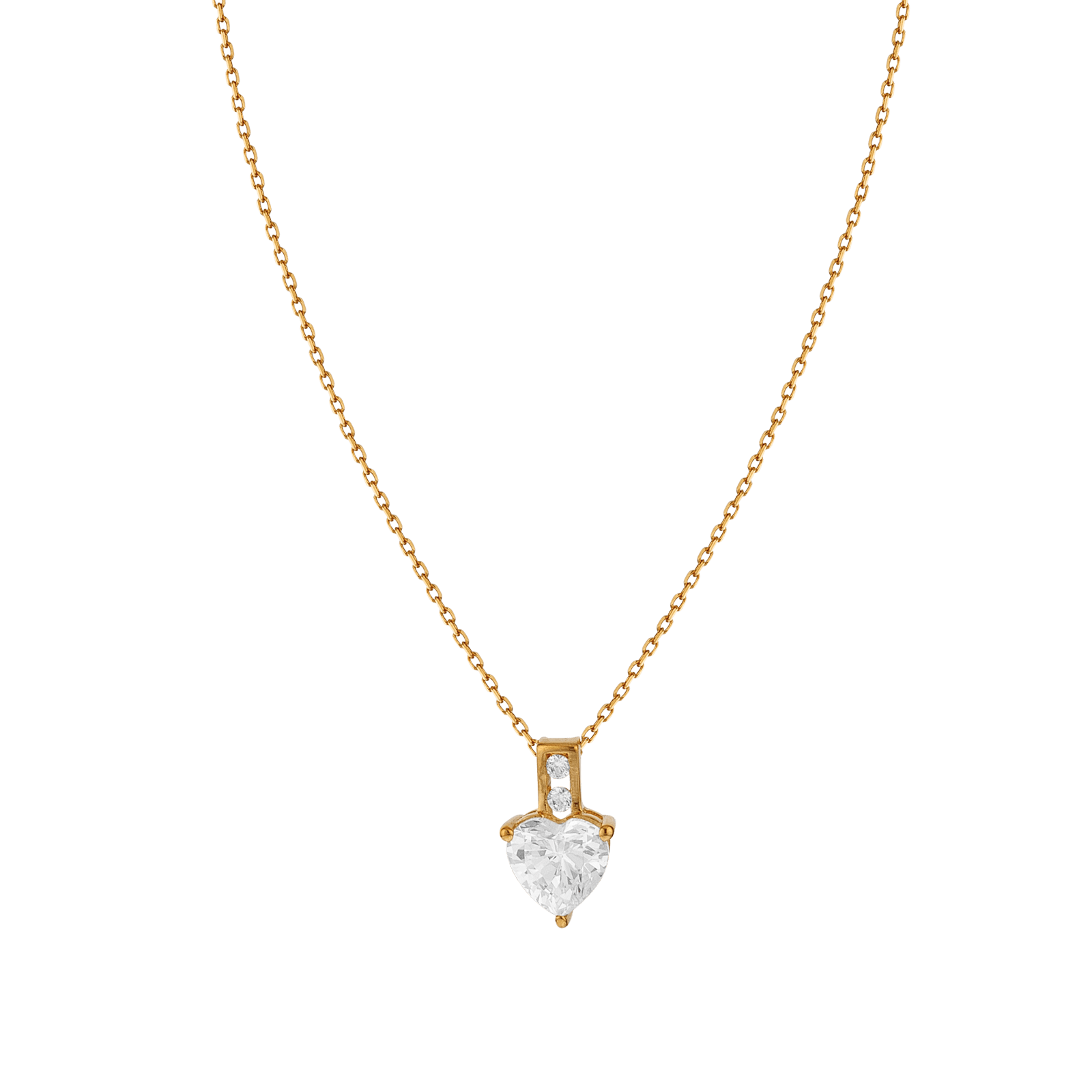 Collier centre flèche Oxyde de Zirconium 42 plus 3 centimètres