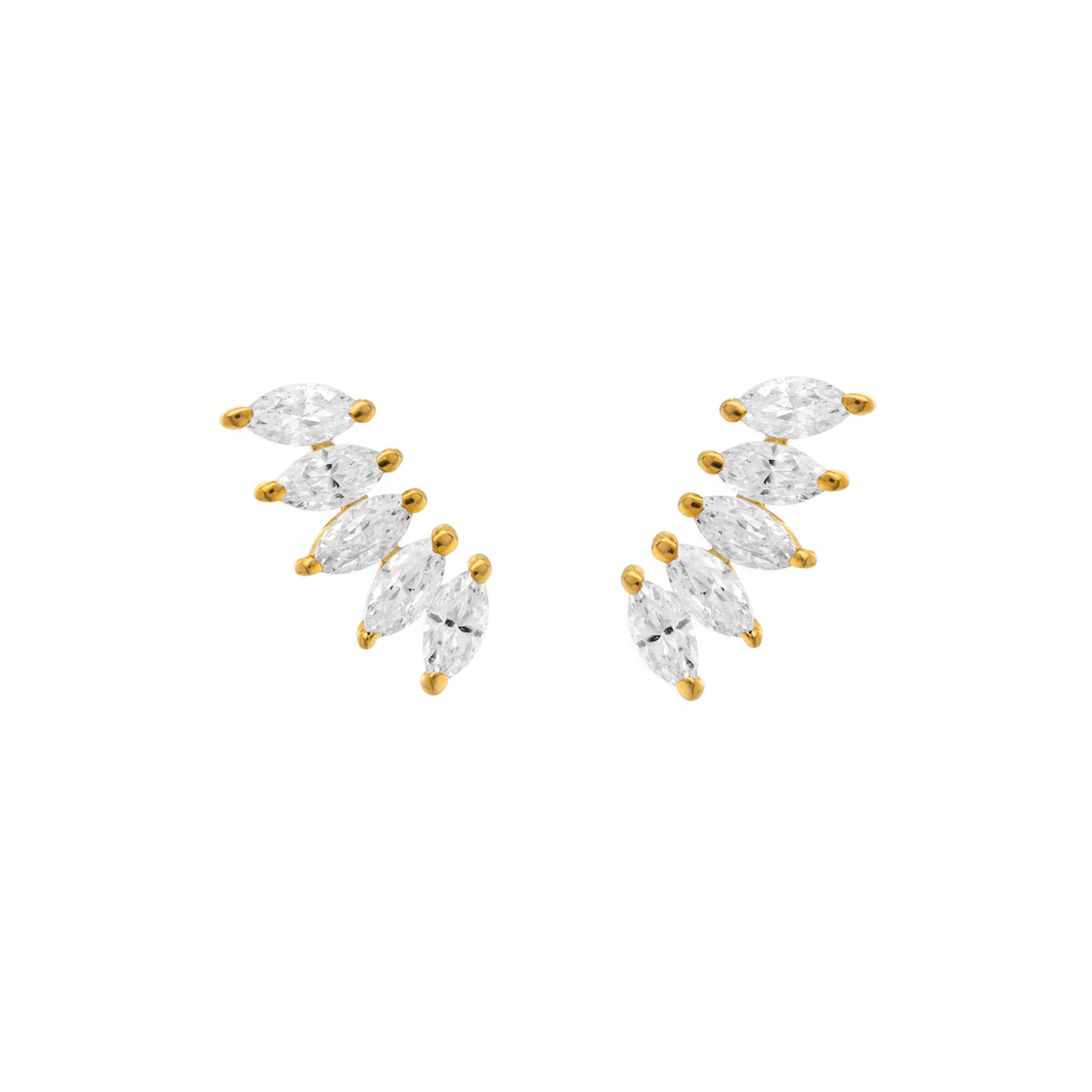 Boucles d'Oreilles contour 5 Oxyde de Zirconium