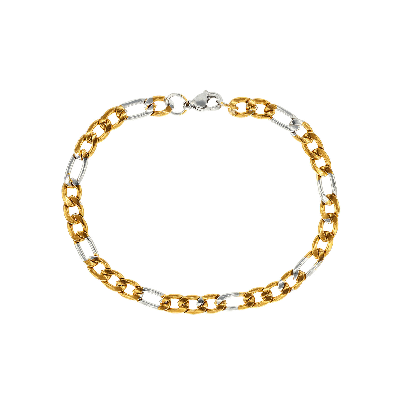 Bracelet Callas Alterné 1.3 Acier Bicolore 6.5 millimètres 21 centimètres