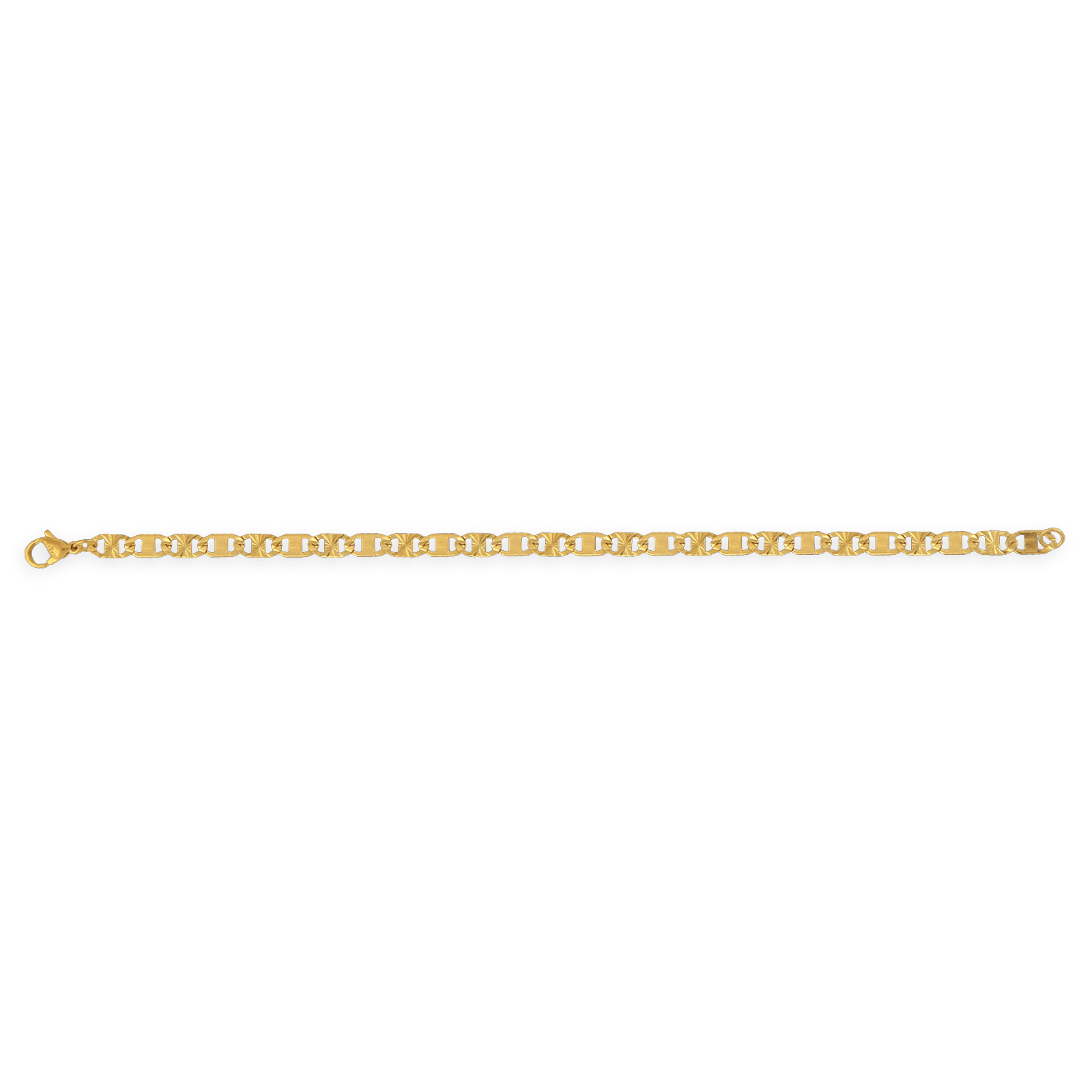 Bracelet Acier Maille Plate