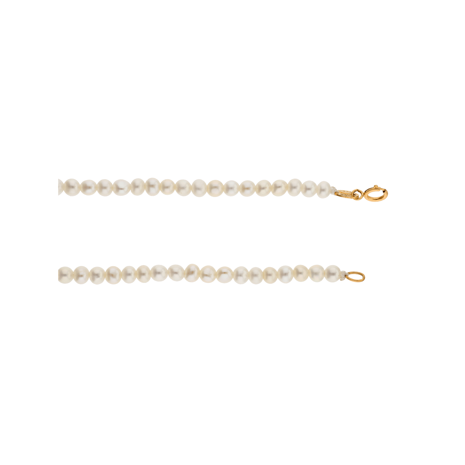 collier de perle avec tige barre 45 centimètres