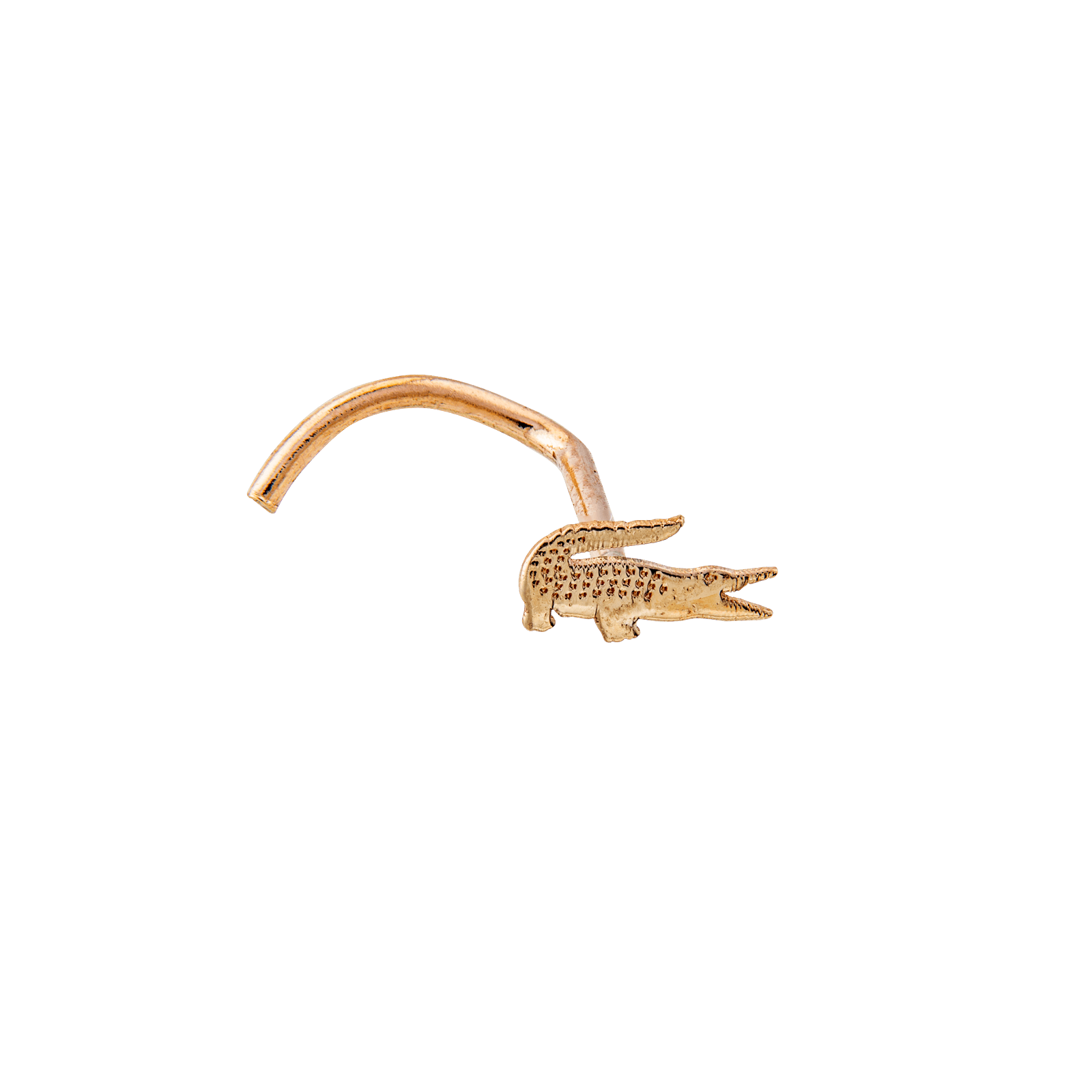 Piercing Nez Or375 Crocodile