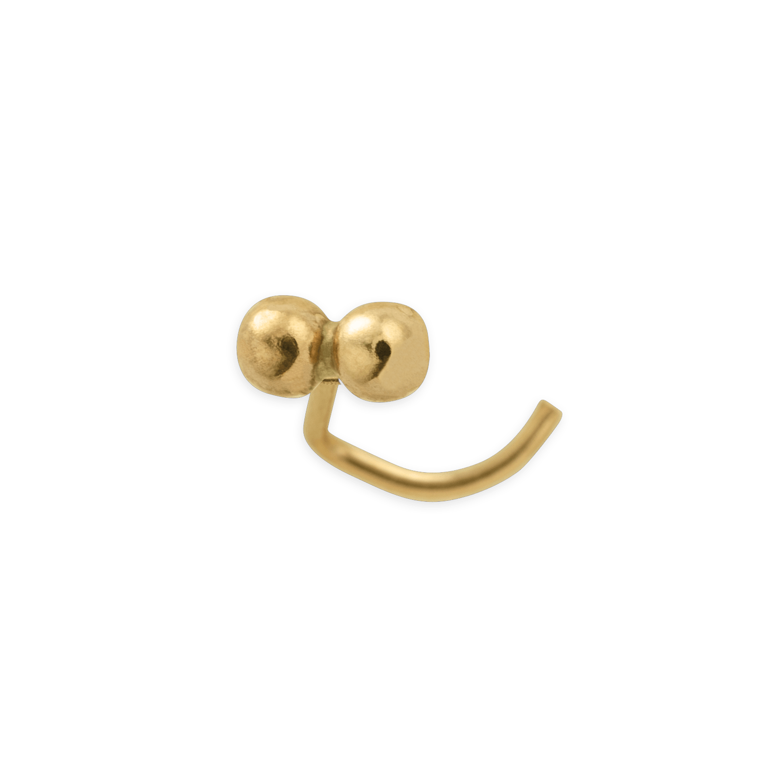 Piercing Nez Or375 Grain D'Or Double