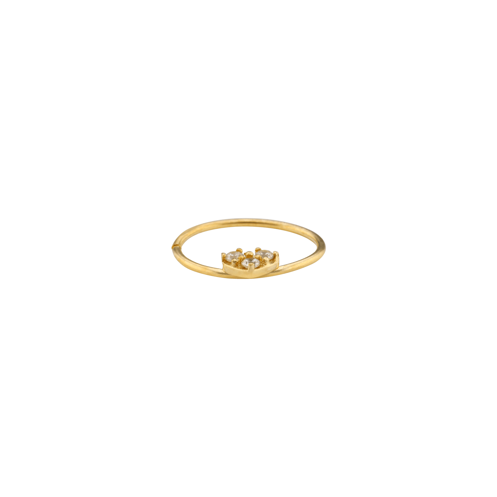 BOUCLE DE NEZ TOUT OR bouton de nez Or Jaune anneau avec coeur Oxyde
