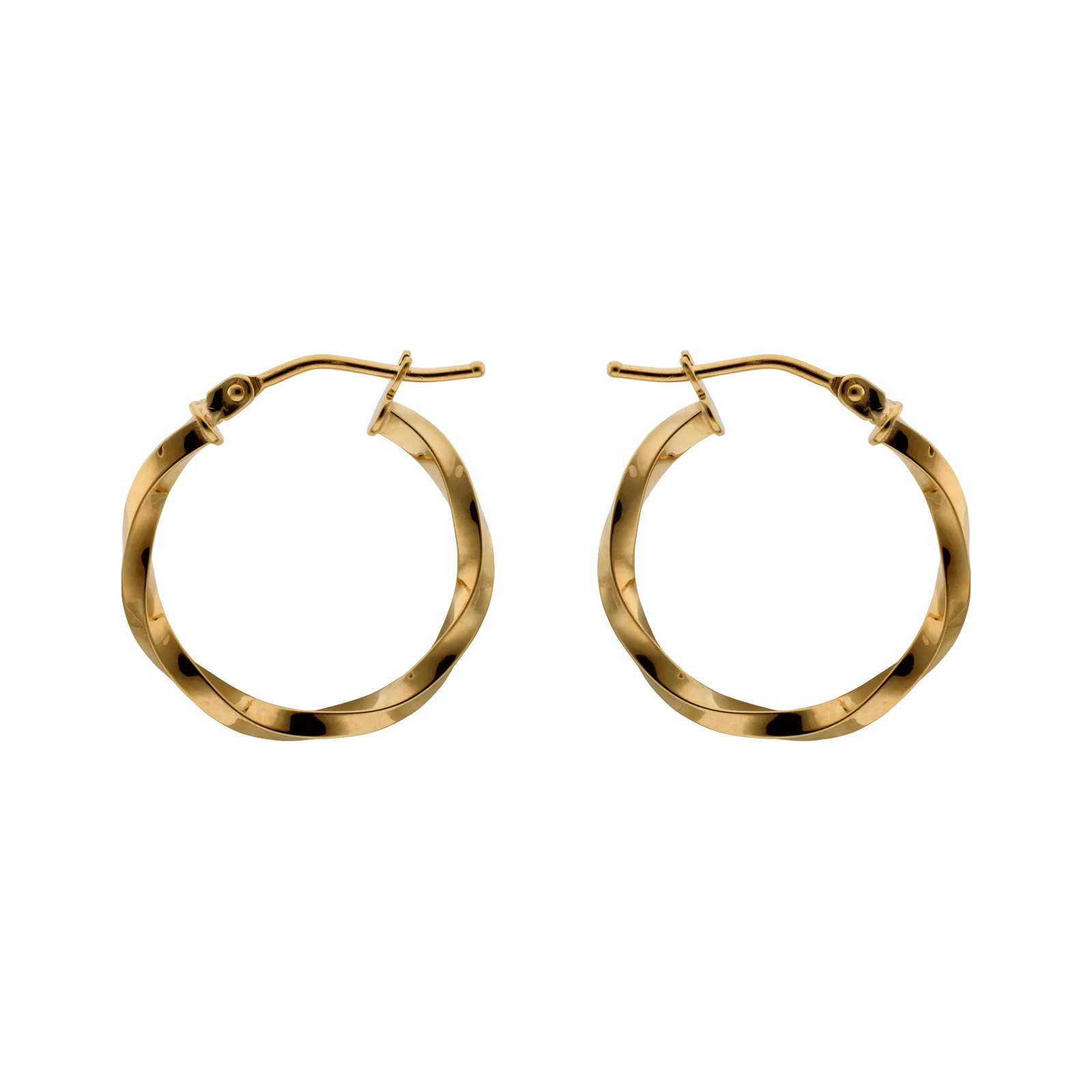 CREOLES OR 375 TORSADEES 20/18MM