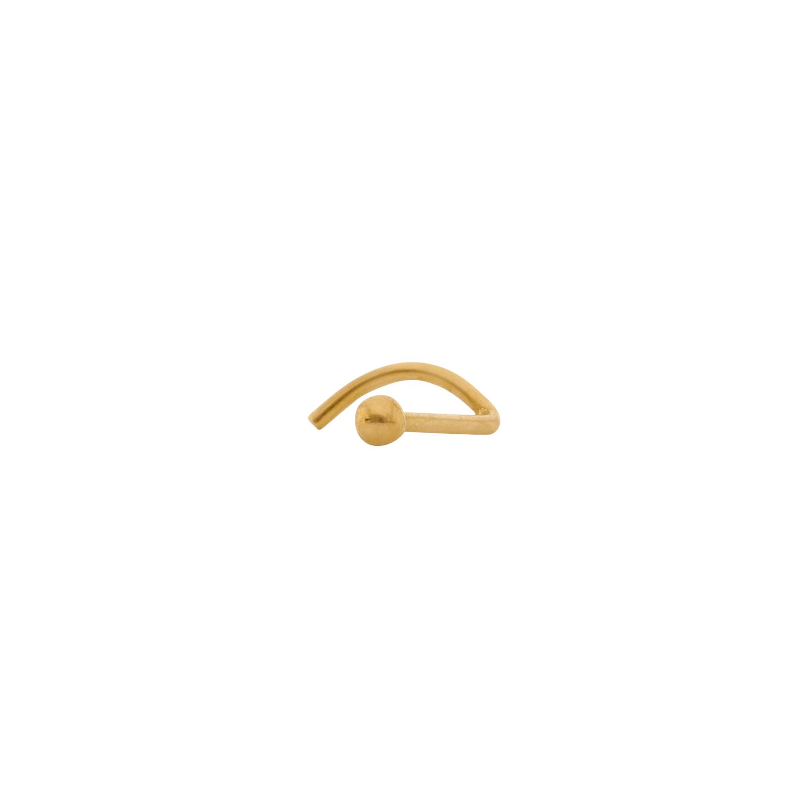 piercing nez or 18 carats Or Jaune Miniature boule