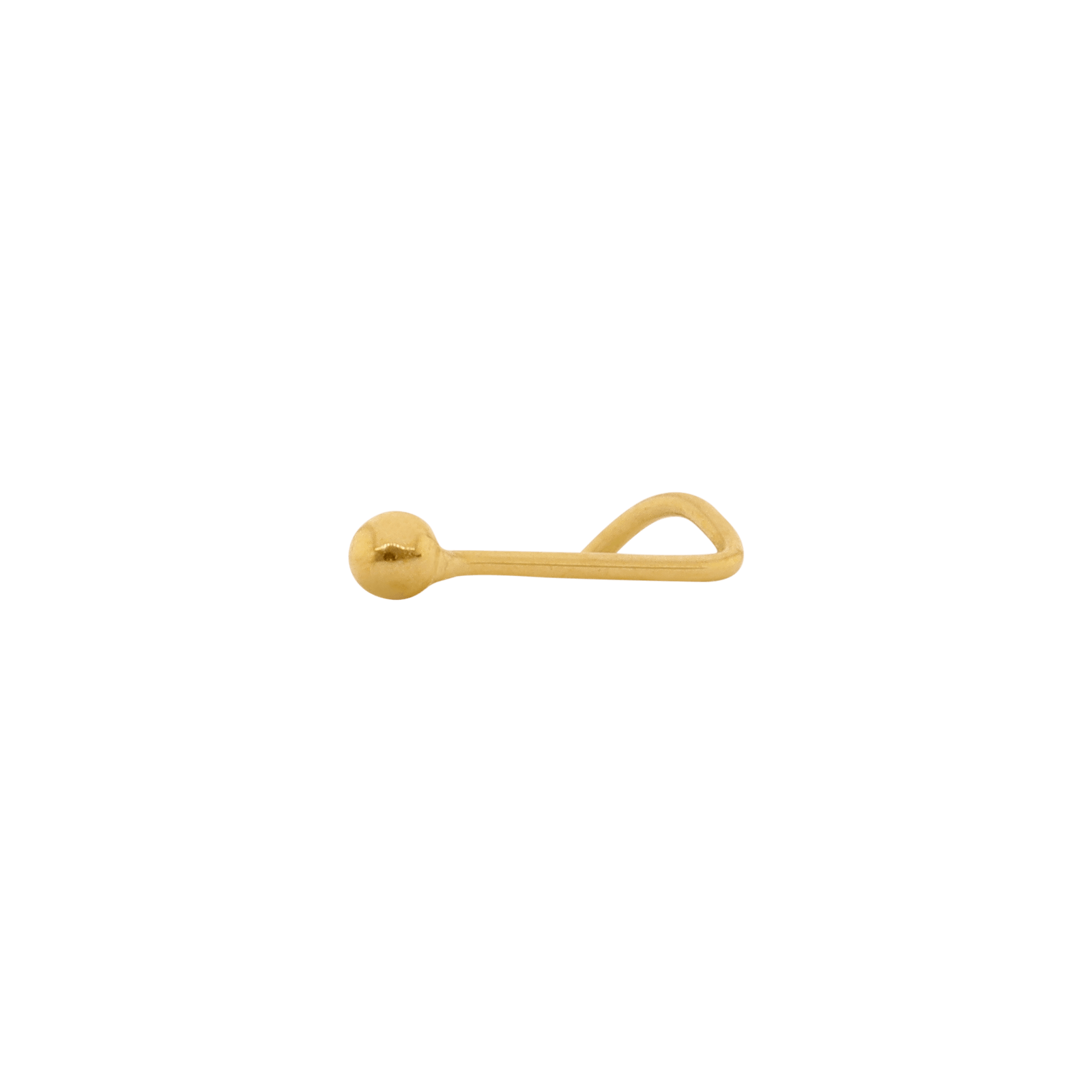 piercing nez or 18 carats Or Jaune boule