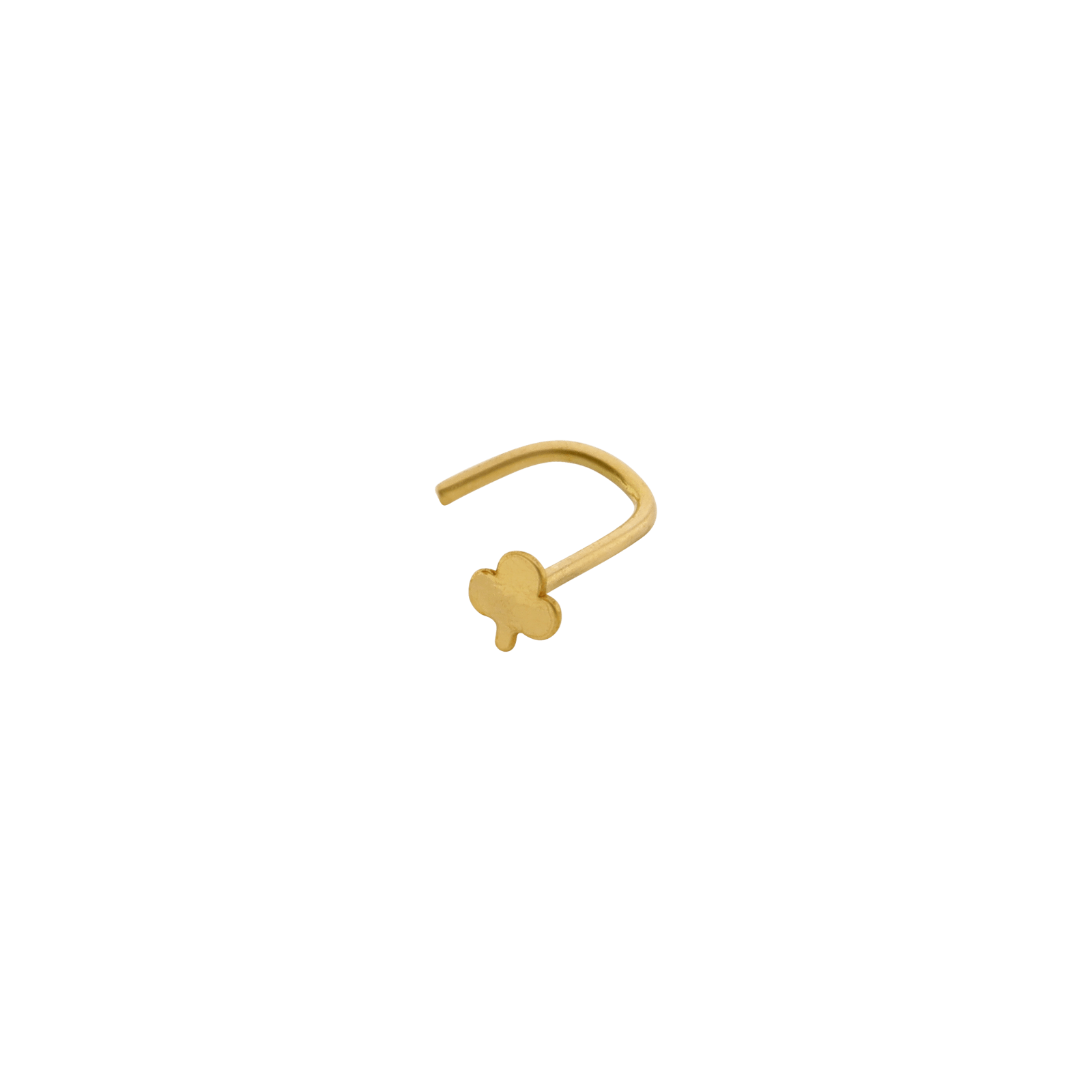piercing nez or 18 carats Trèfle