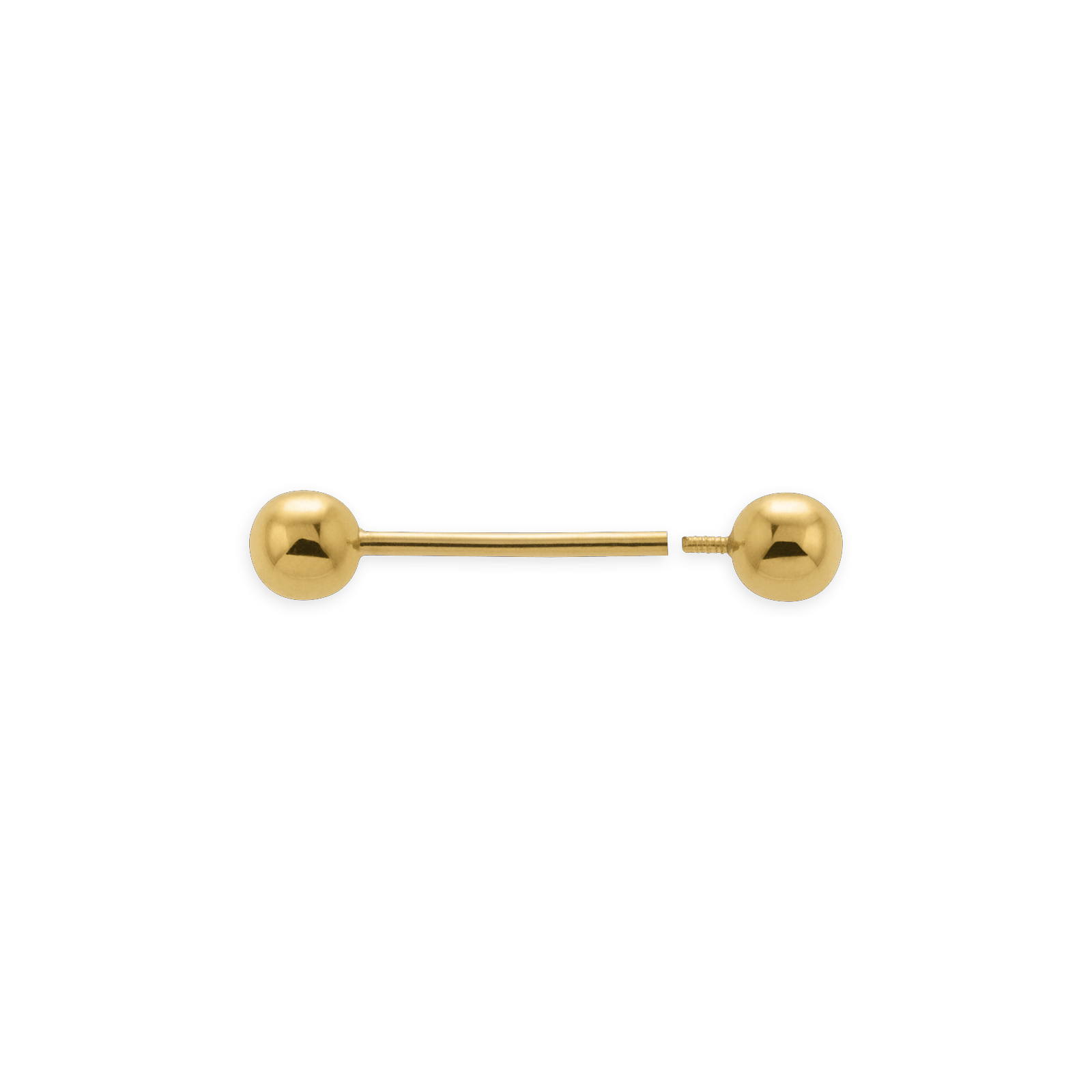 Piercing Langue Or750  Grain D'or