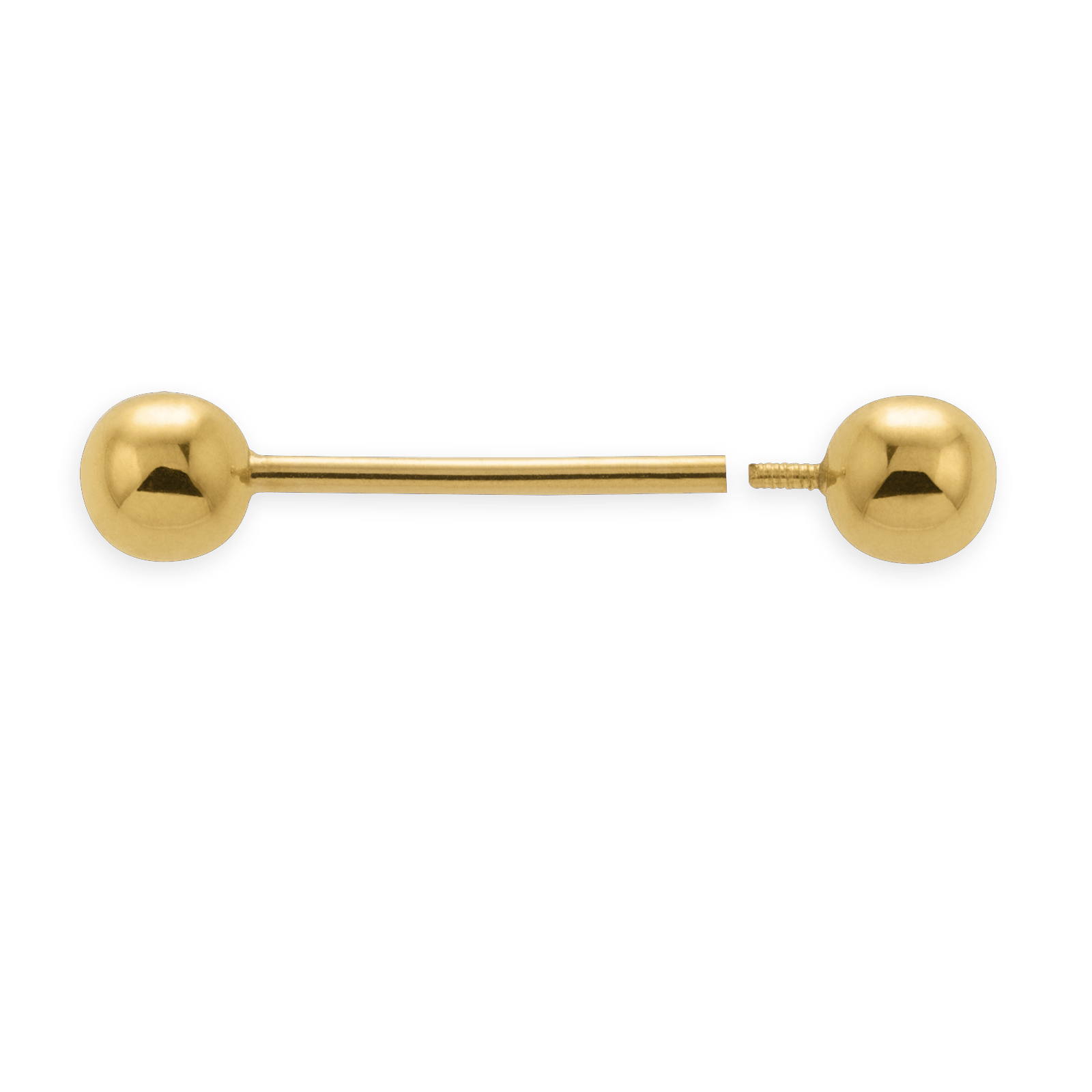 Piercing Langue Or750  Grain D'or