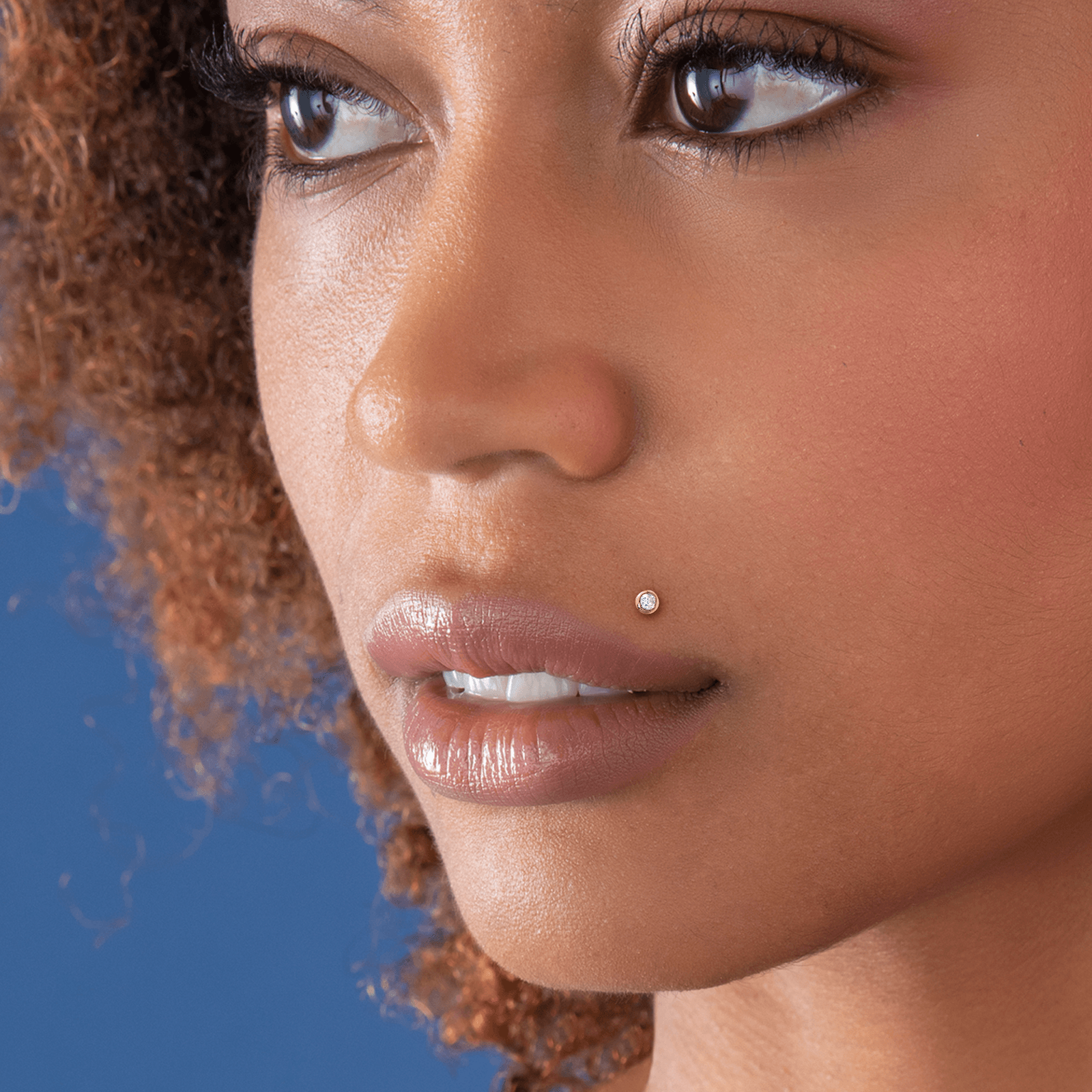 Piercing  Labret Or750 Zirconium