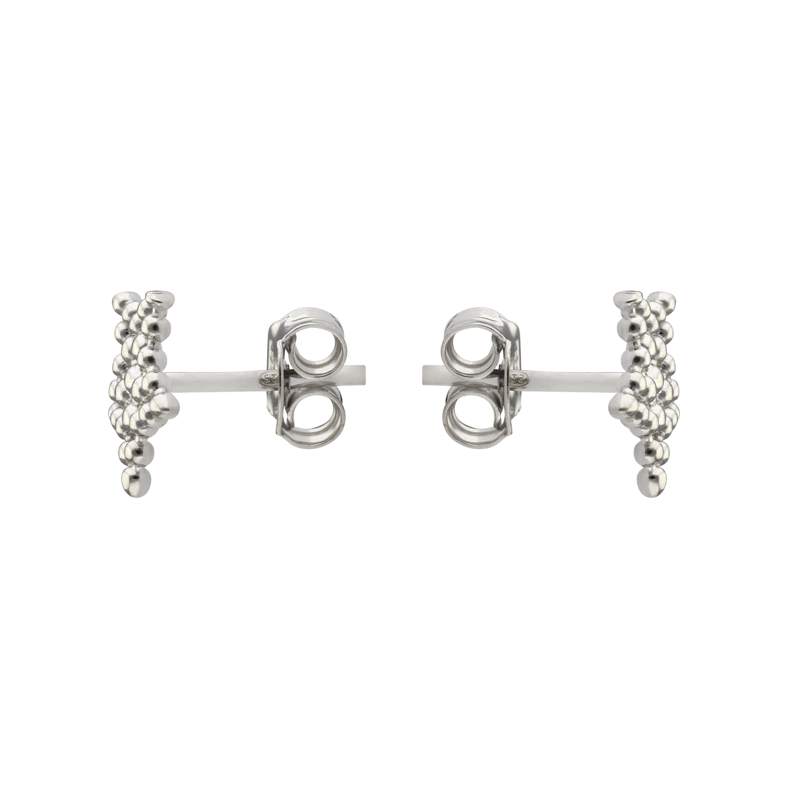 Boucles d'Oreilles Argent puce étoile ajouré