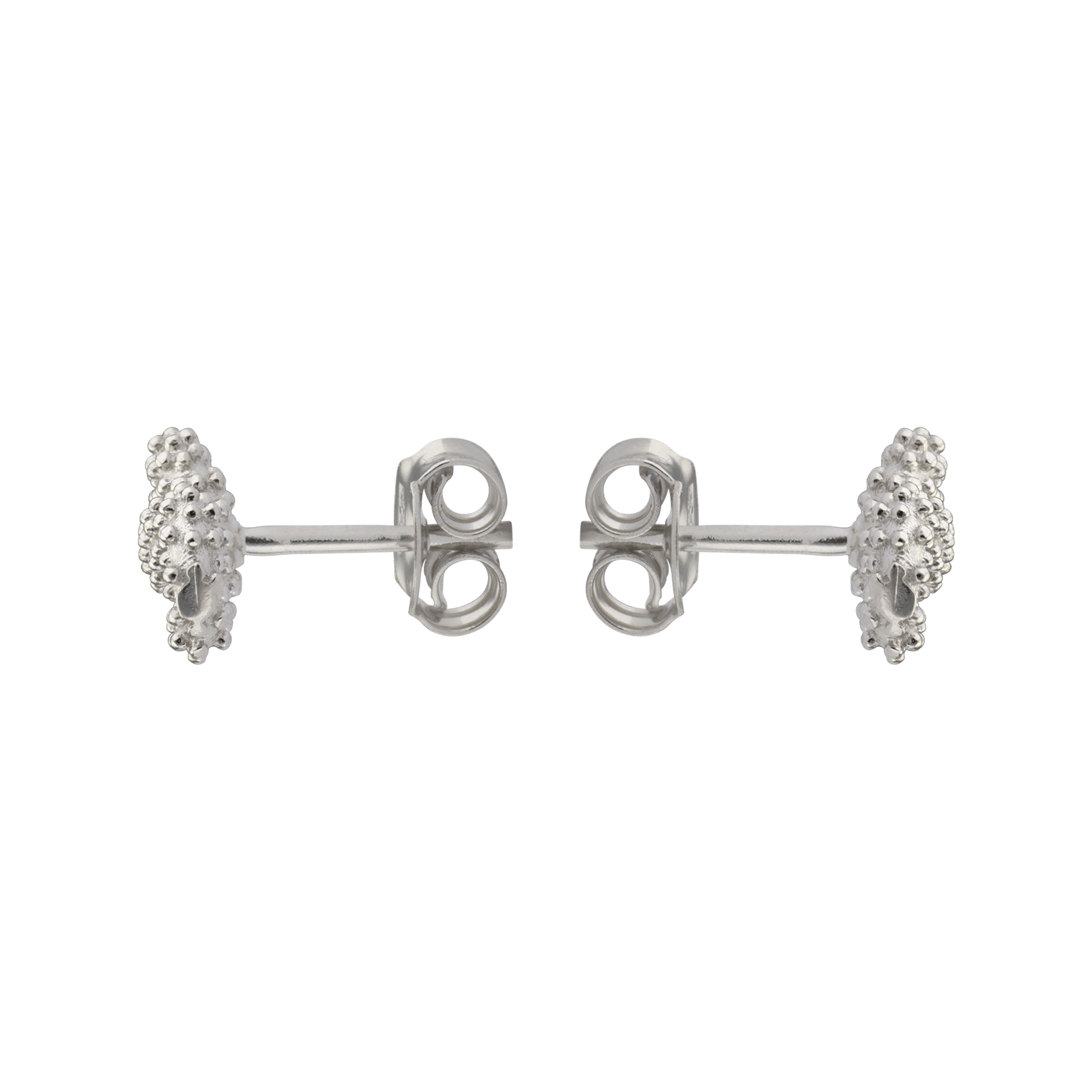 Boucles d'Oreilles Argent puce Infini texturée