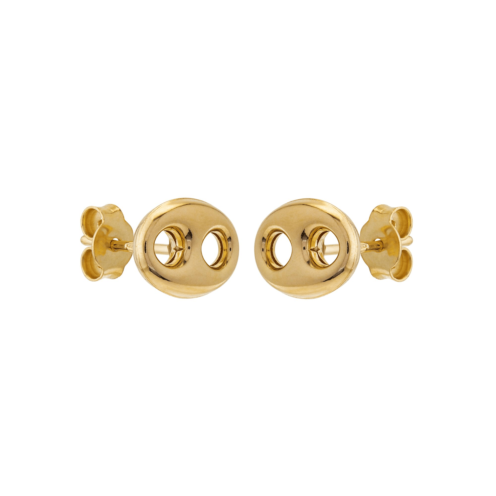 Boucles D'oreilles Or750 Grain De Café 9.5*11.5mm