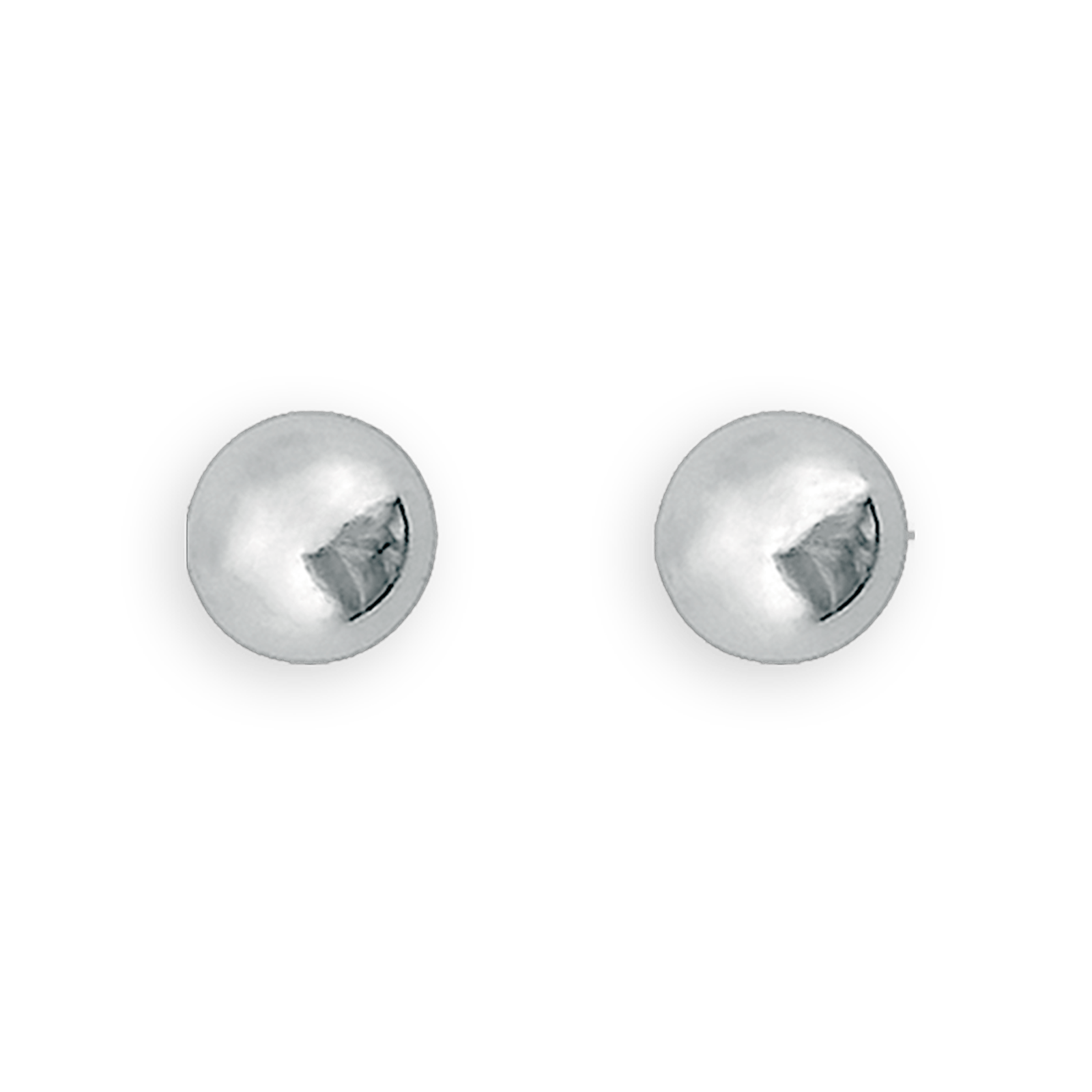Boucles d'oreilles puces grain d'argent 4mm
