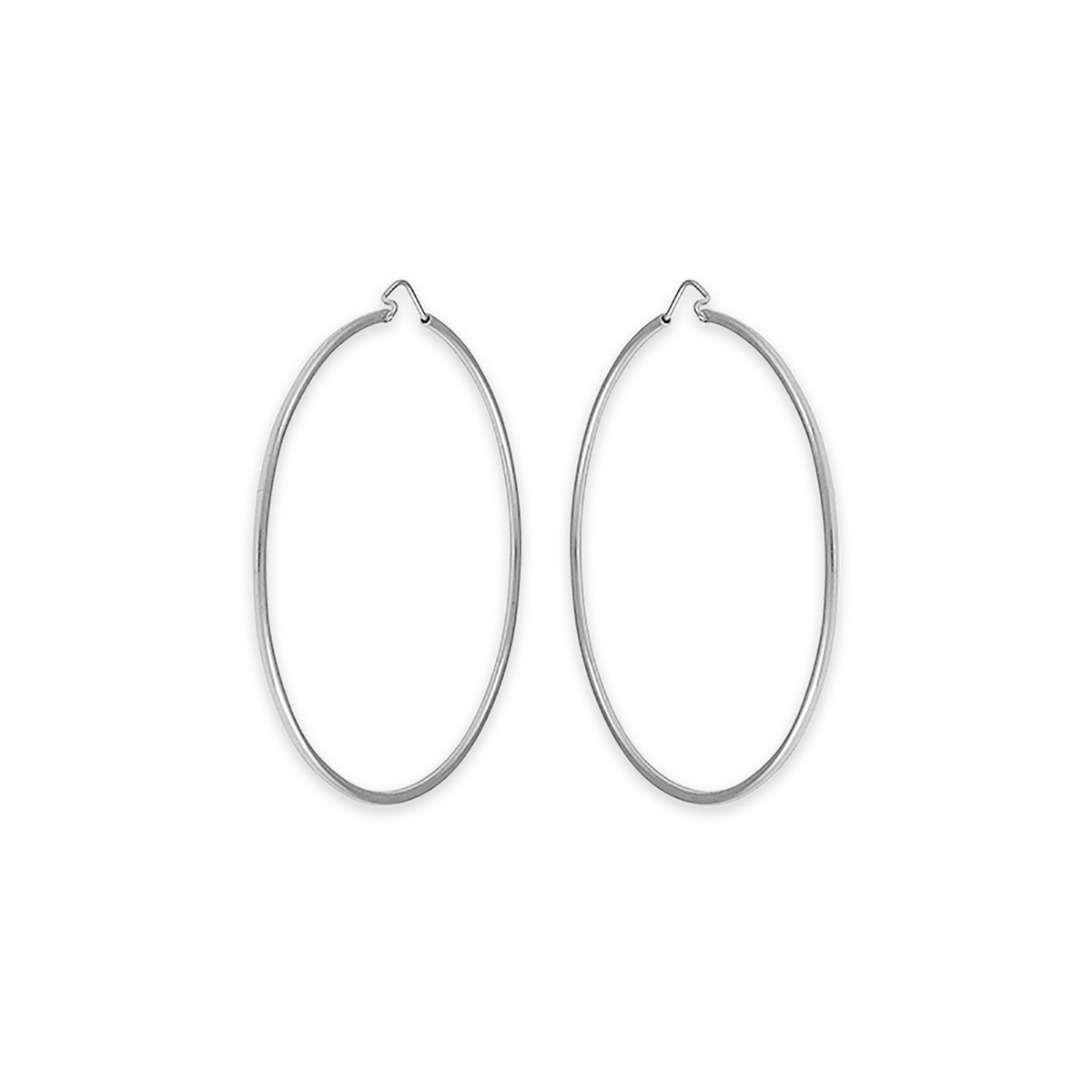 Créoles Argent 925 60mm Tube 2mm