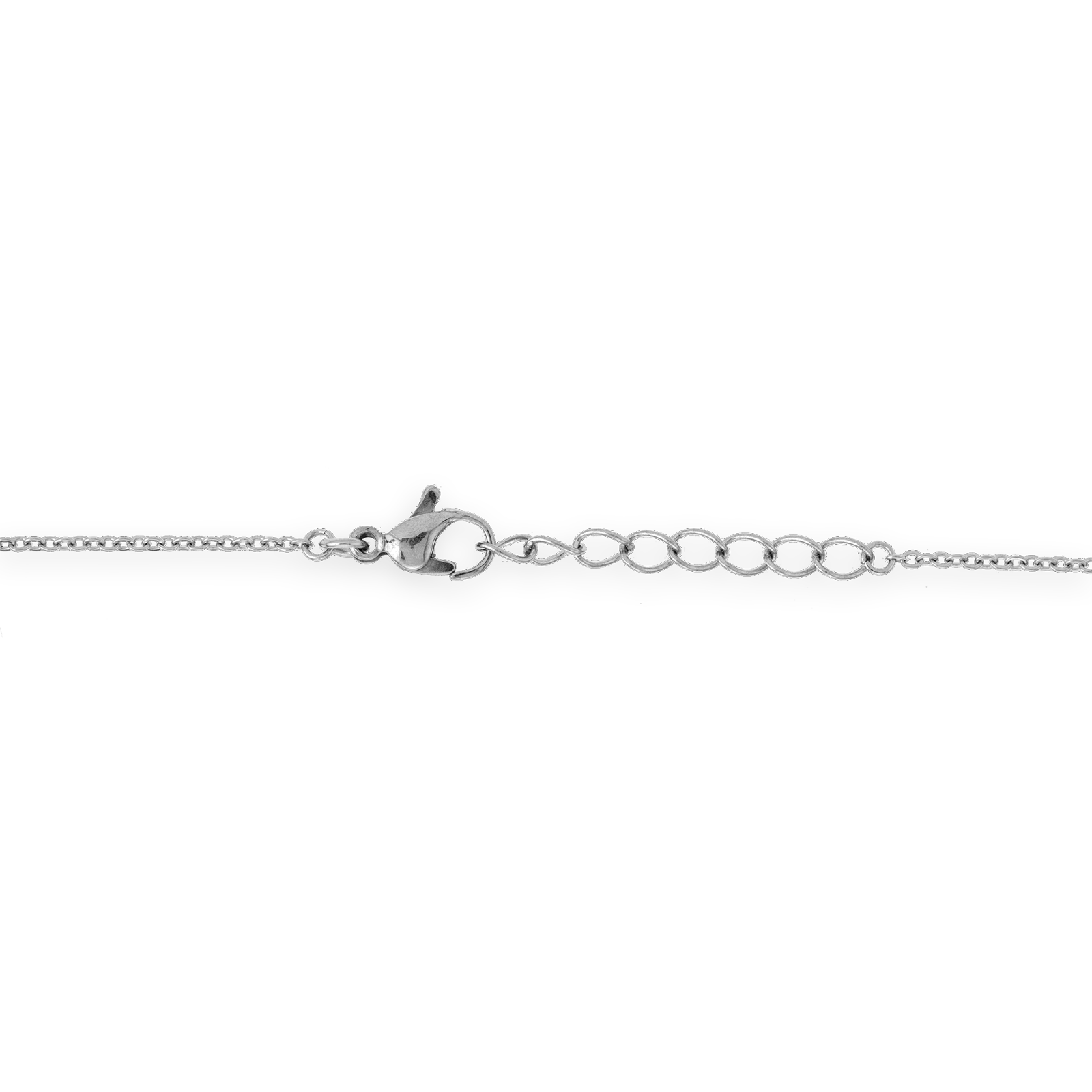 Collier motif email vert et bleu