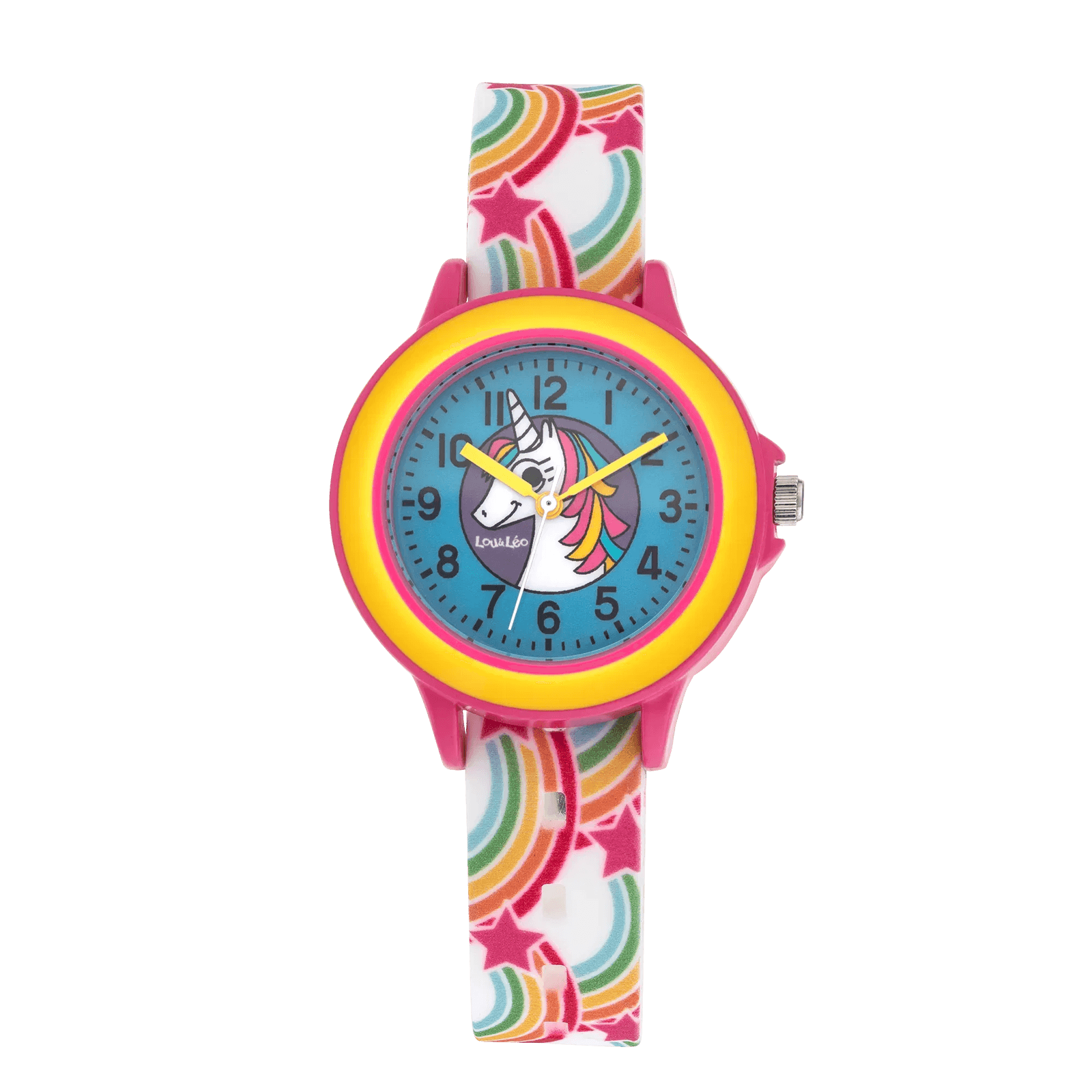 MONTRE ENFANT LOU&LEO BRAC SILIC CAD BLEU LICORNE