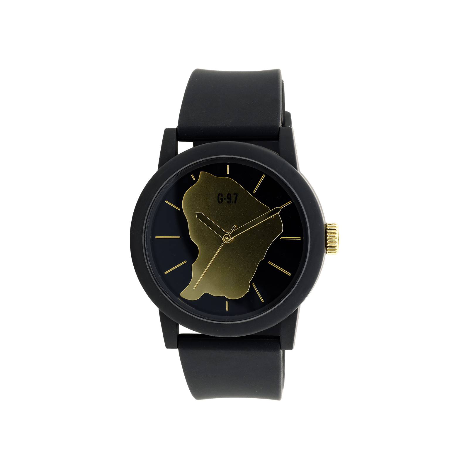 Montre G97 Guyane -  Bracelet Noir & Cadran Noir
