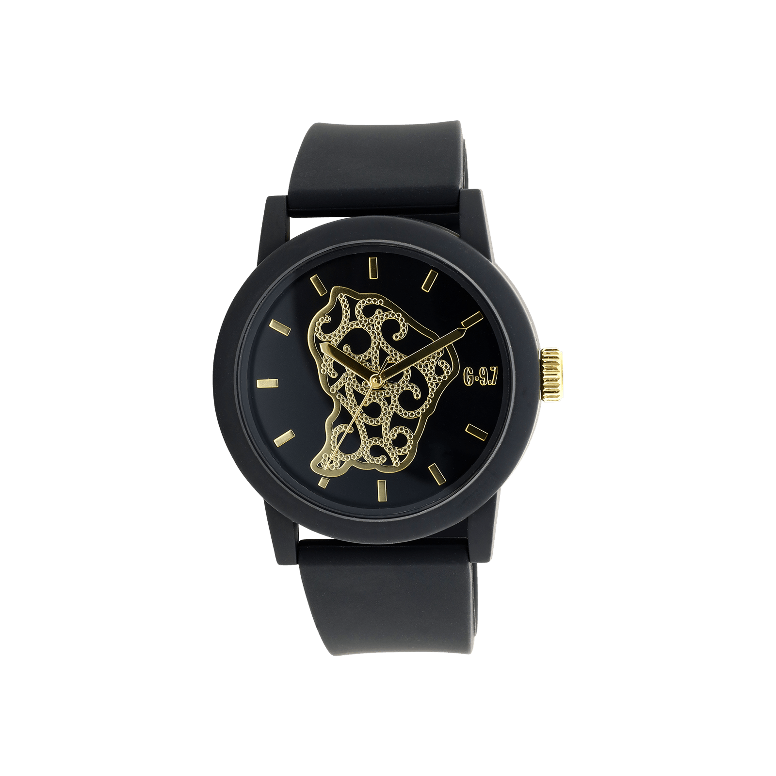 Montre G97 Guyane Filigrane-  Bracelet Noir et Cadran Noir