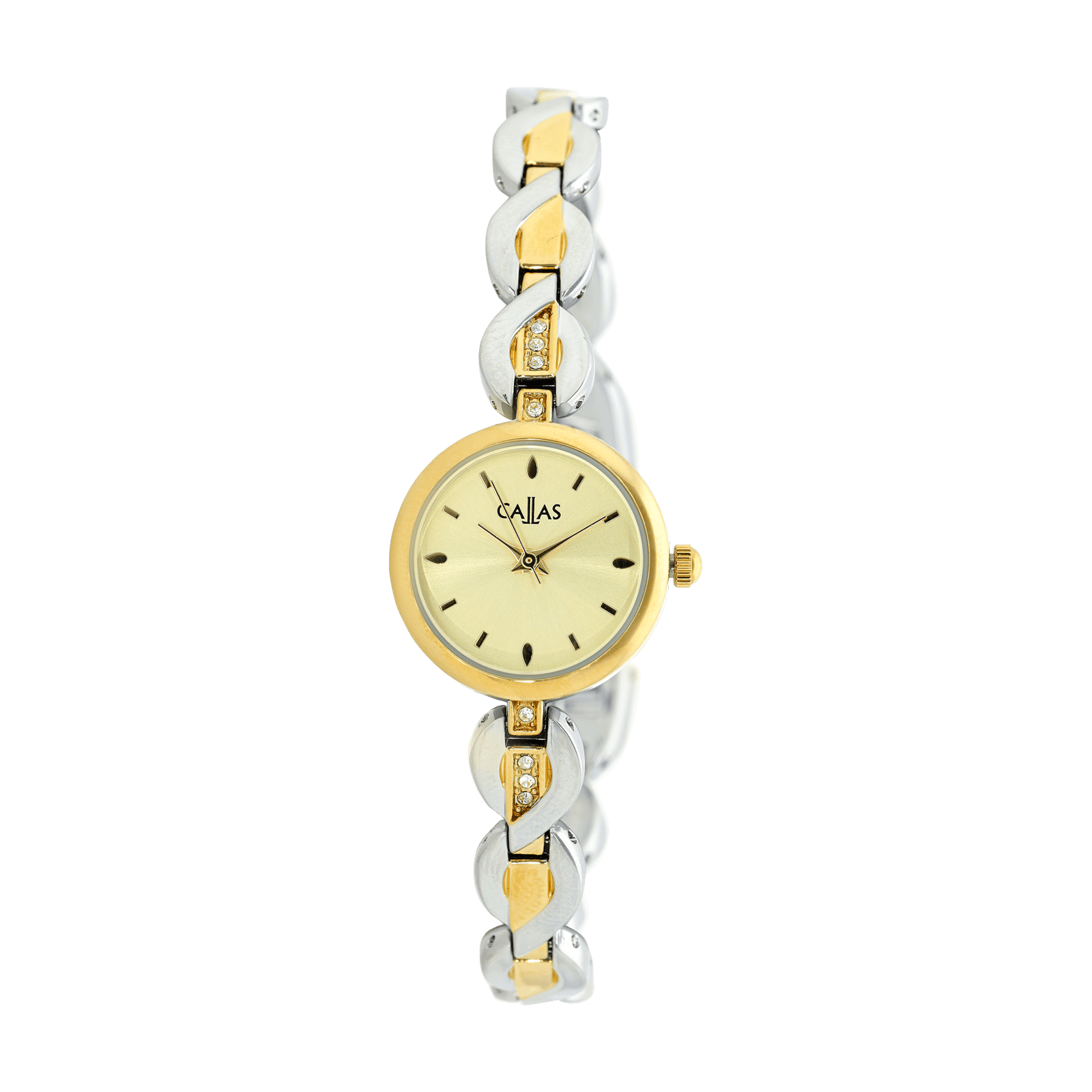 Montre Callas 22mm Bracelet ips/Acier doré Cadran champagne sunray 3 atm