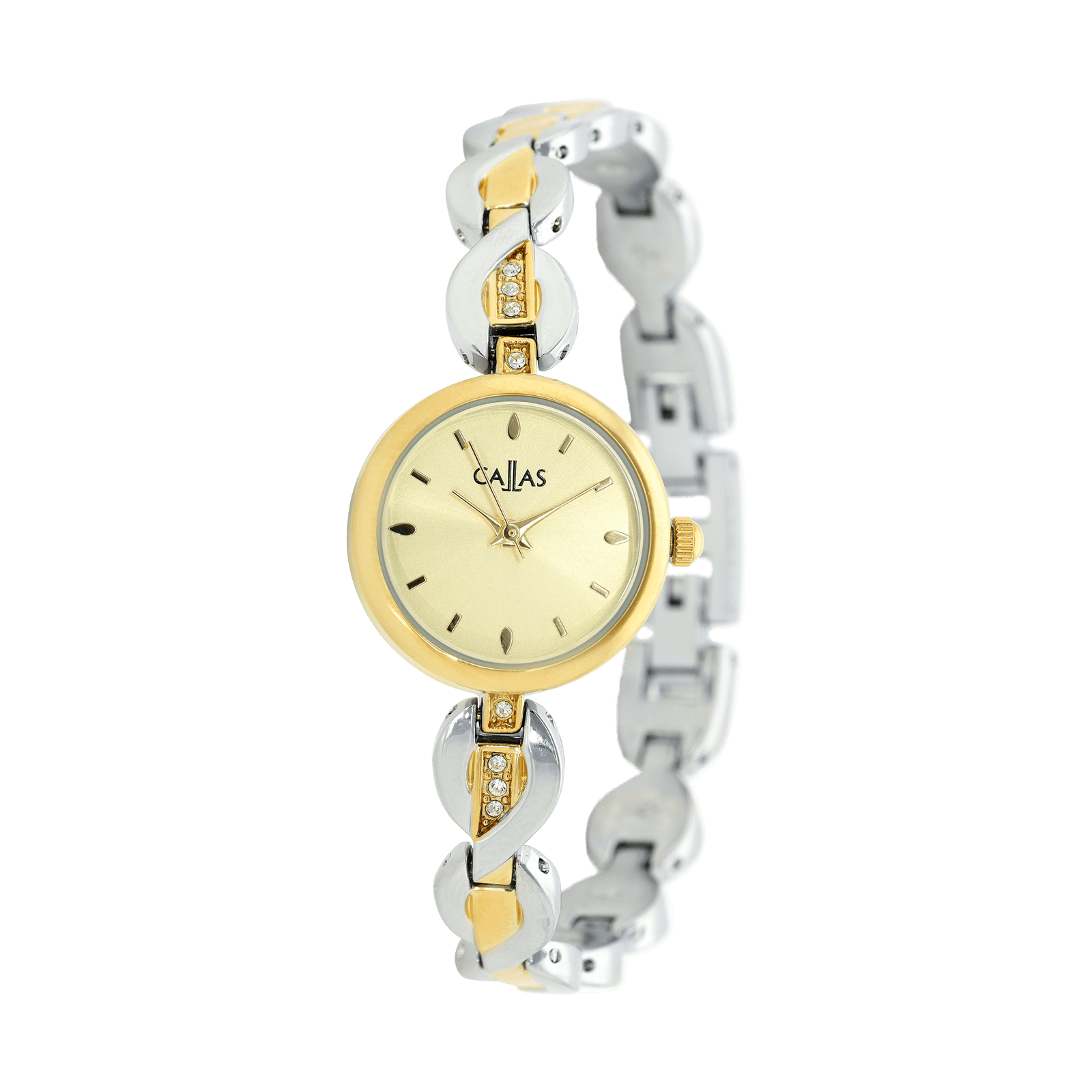 Montre Callas 22mm Bracelet ips/Acier doré Cadran champagne sunray 3 atm