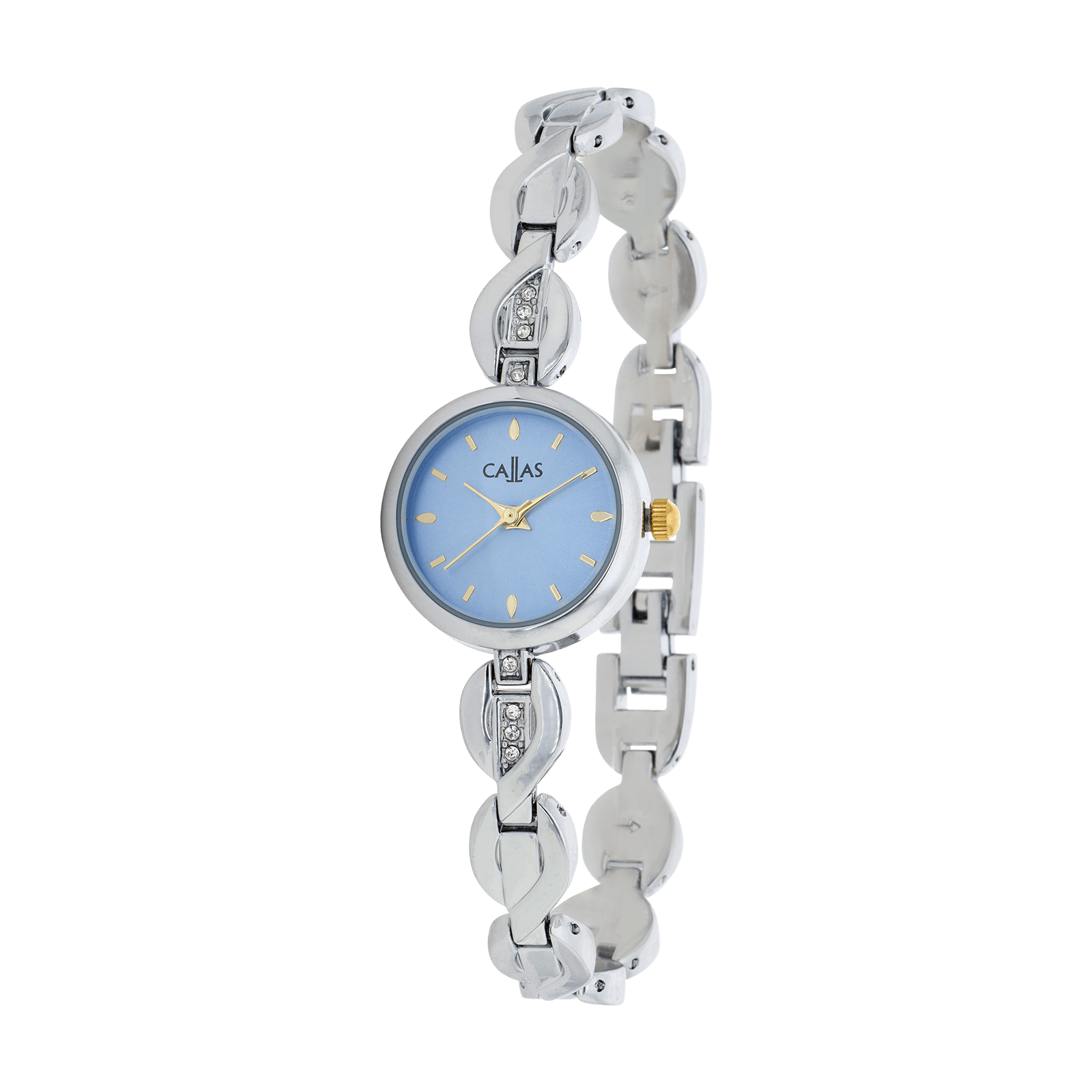 Montre Callas 22mm Bracelet ips Cadran bleu sunray 3 atm