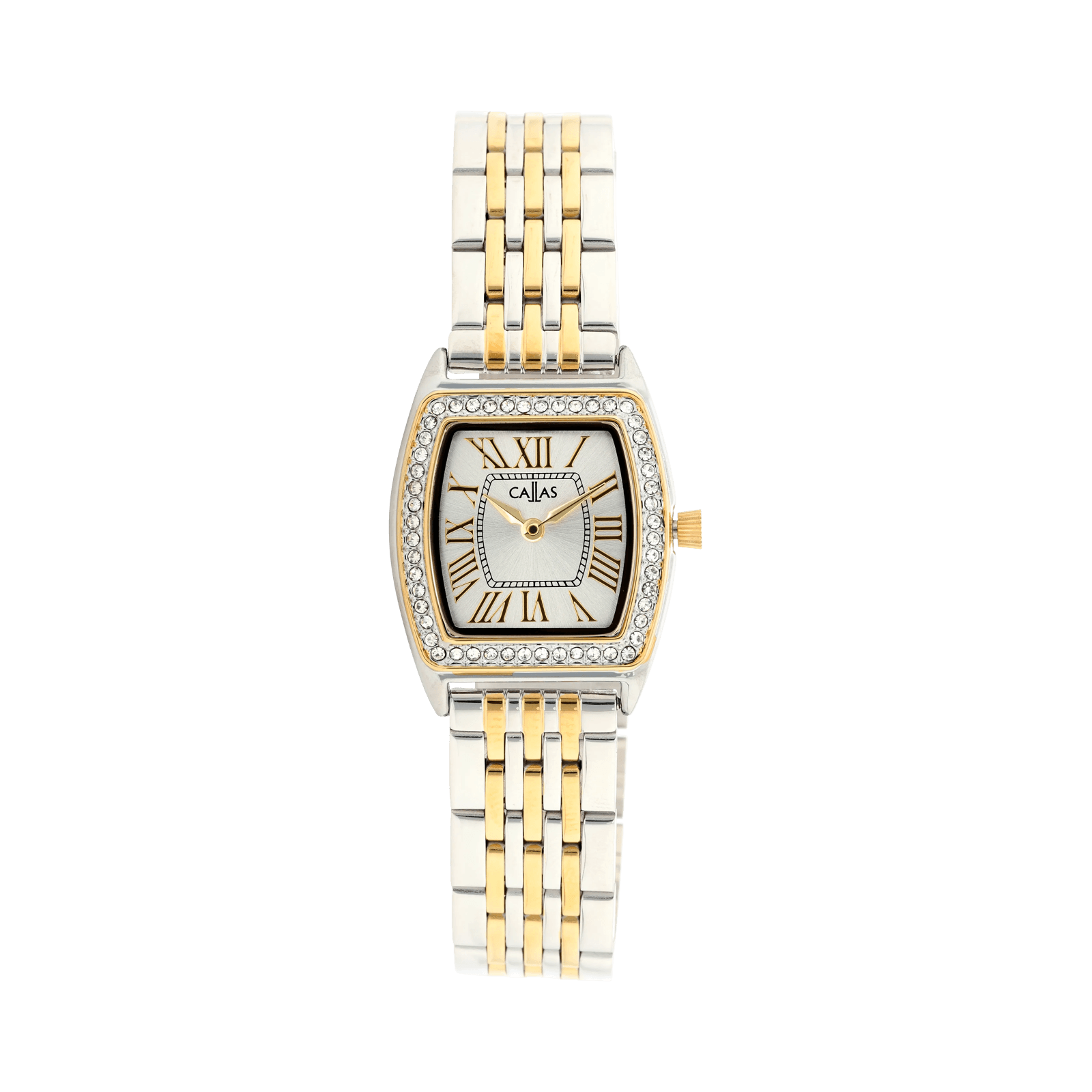 Montre Callas Bracelet métal Acier doré/Ion Plating Silver Cadran Argent sunray