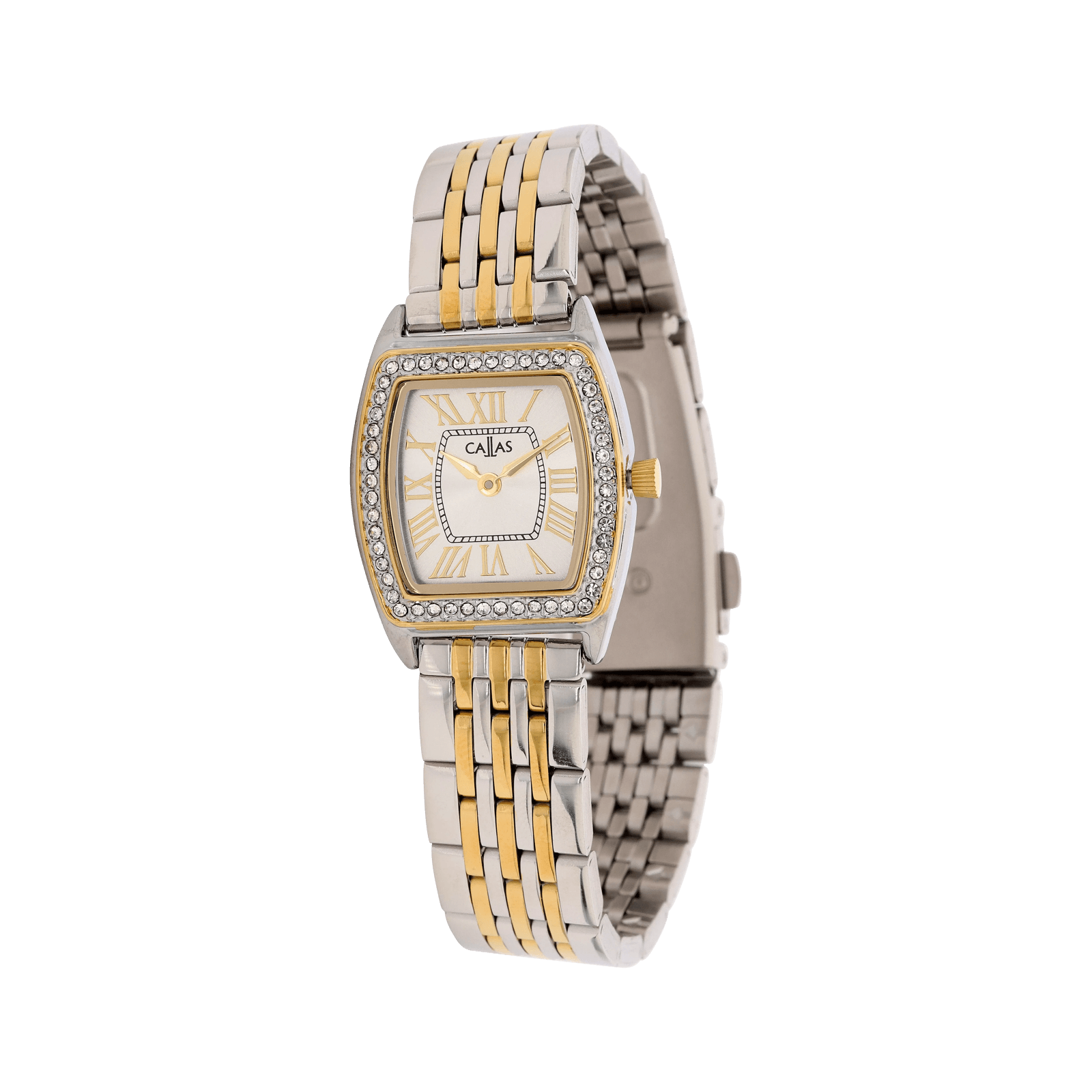 Montre Callas Bracelet métal Acier doré/Ion Plating Silver Cadran Argent sunray