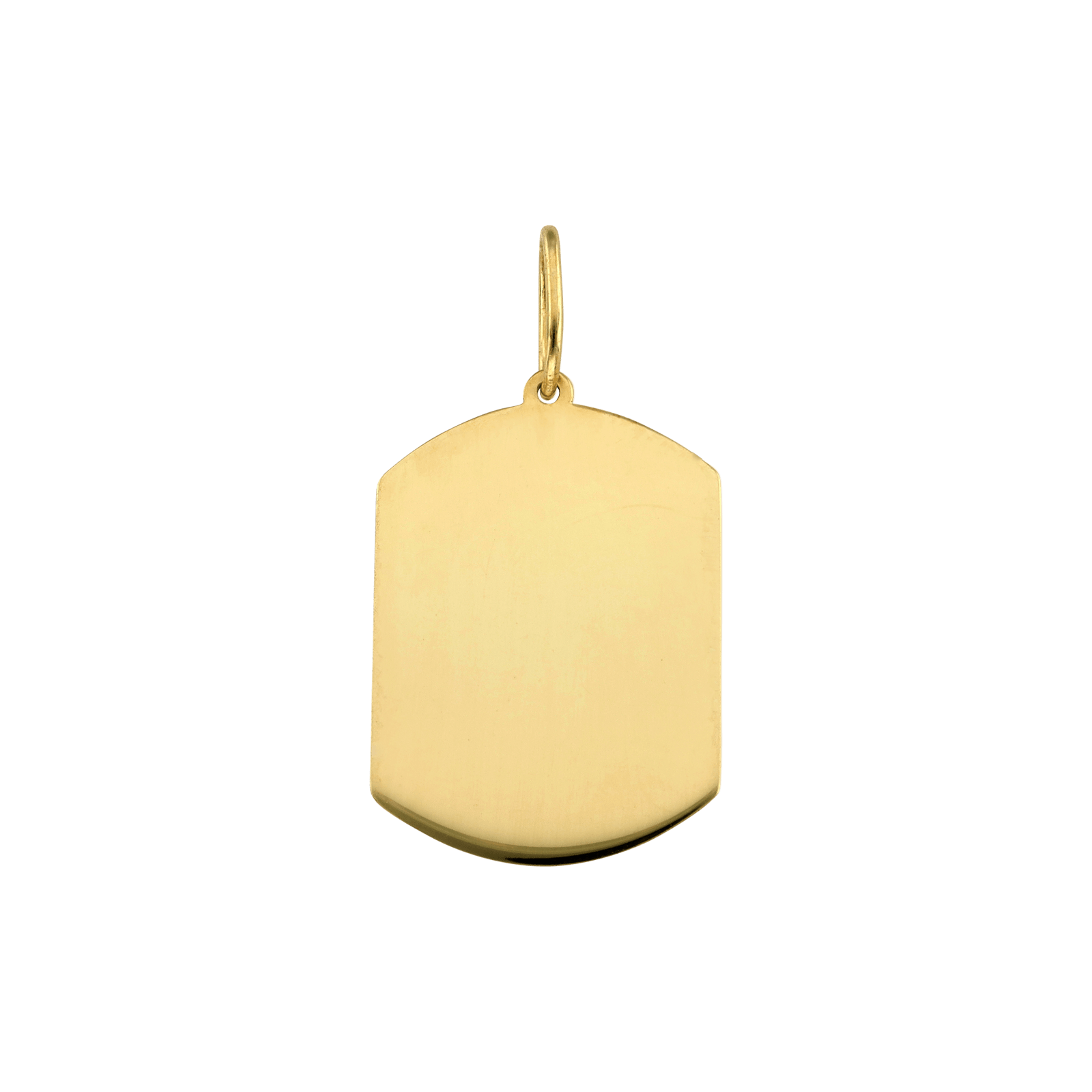 pendentif Identité plaque rectangle arrondi