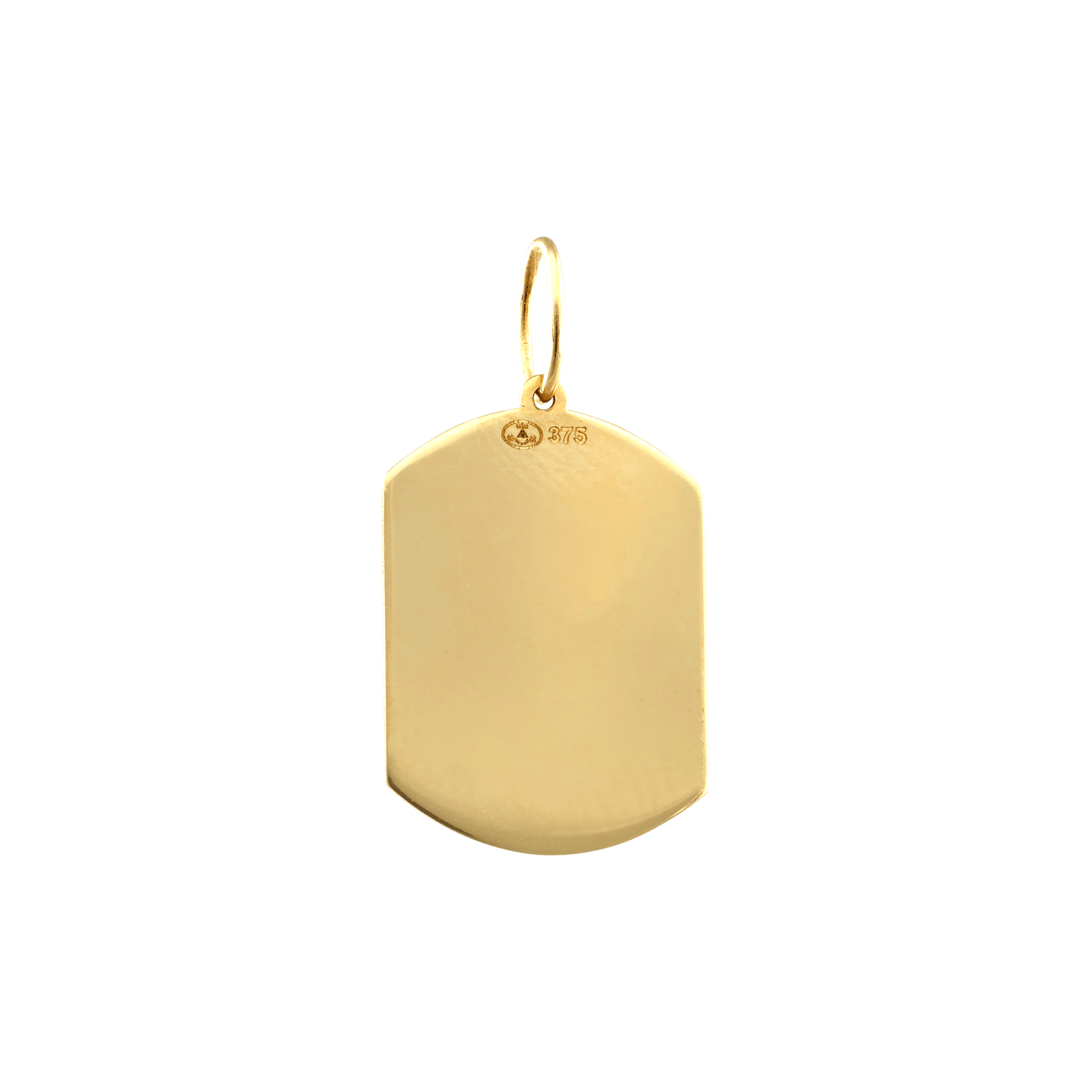pendentif Identité plaque rectangle arrondi