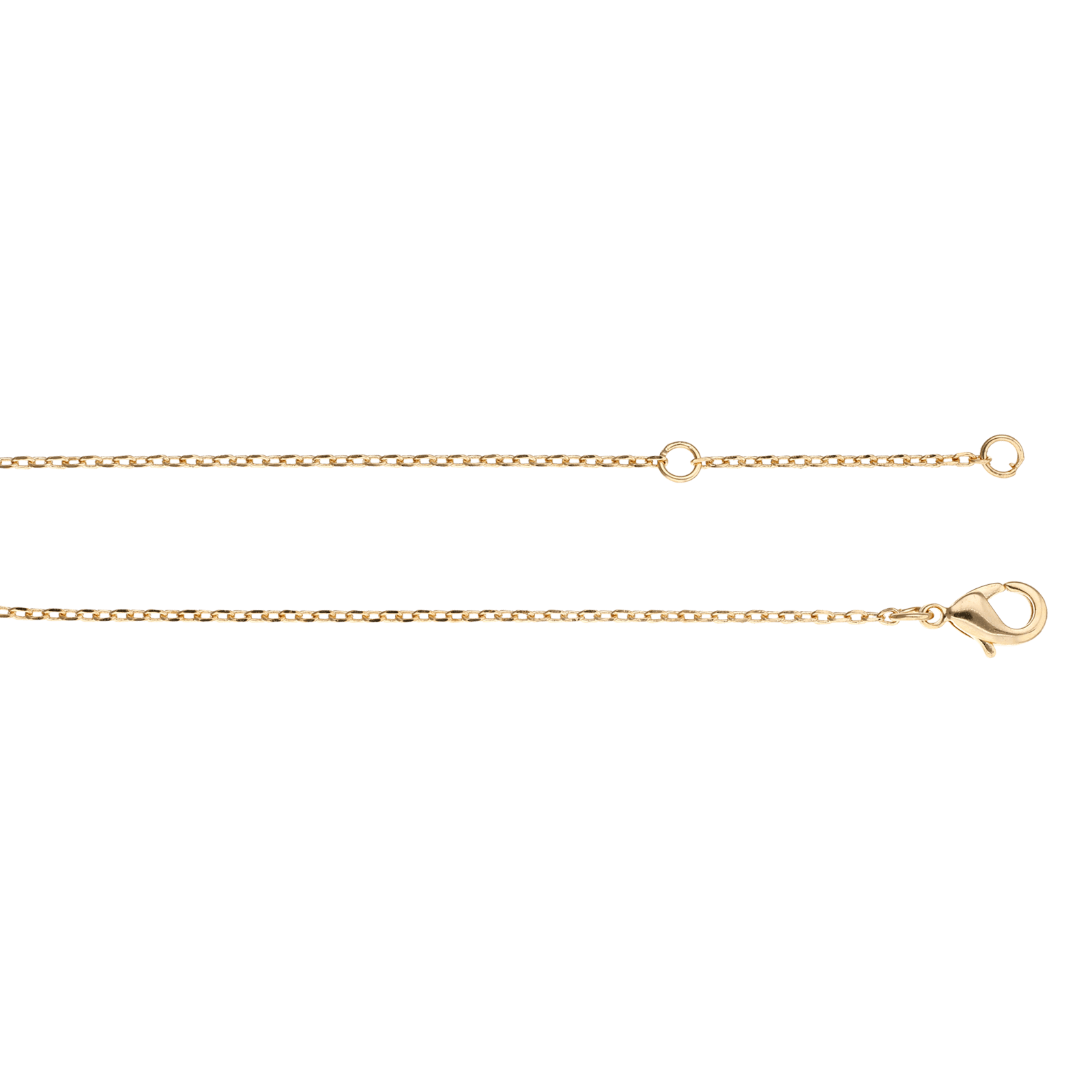 Bracelet Plaqué or croix pavée oxydes 18 centimètres