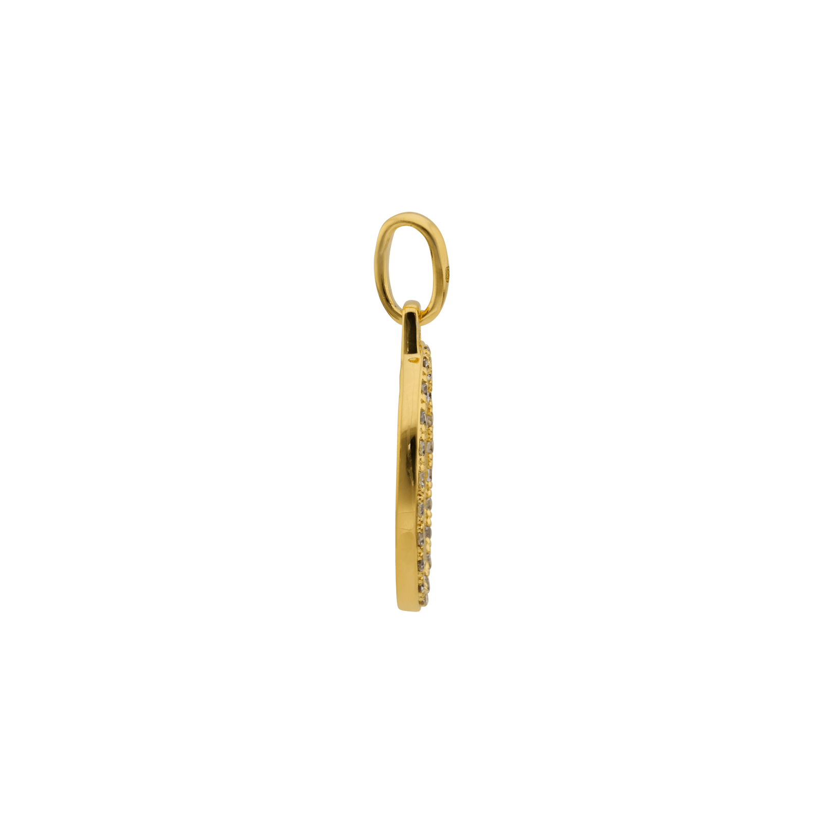 Pendentif Vierge sertie Oxyde de Zirconium