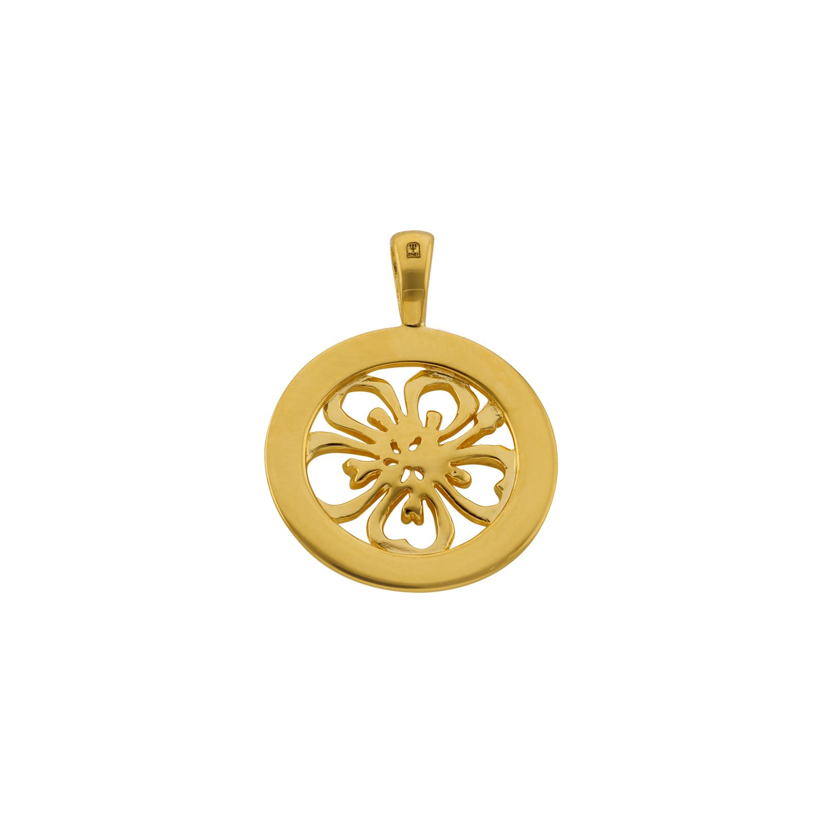 Pendentif ajouré hibiscus